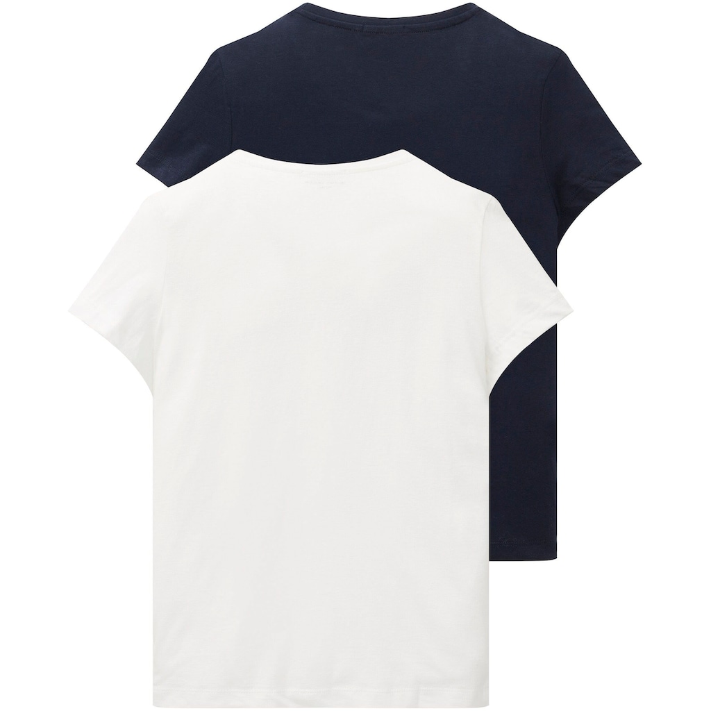 TOM TAILOR T-Shirt, (Set, 2 tlg.)