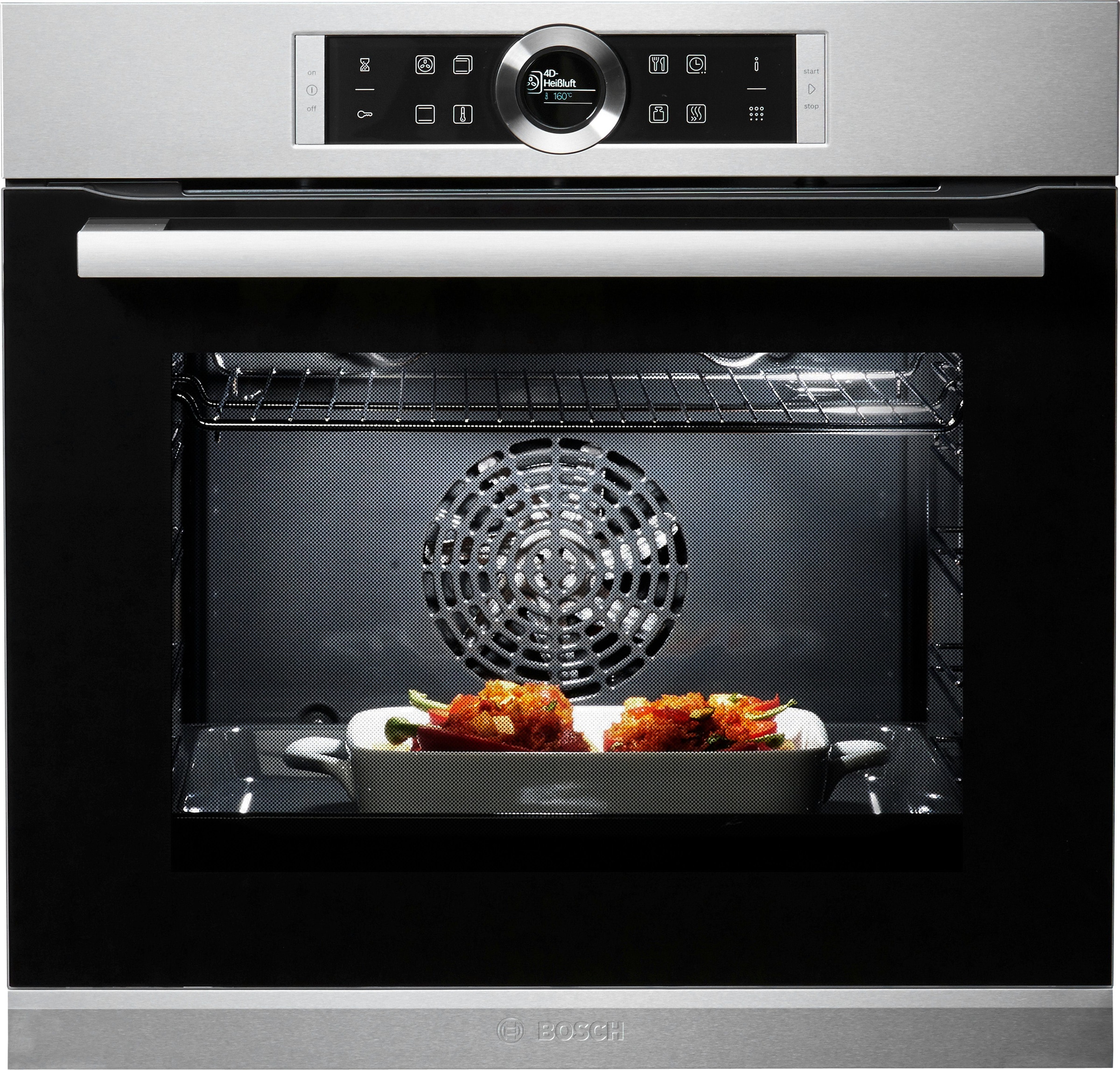 BOSCH Pyrolyse Backofen »HBG675BS1«, Serie 8, mit Teleskopauszug nachrüstbar, Pyrolyse-Selbstreinigung, mit AutoPilot