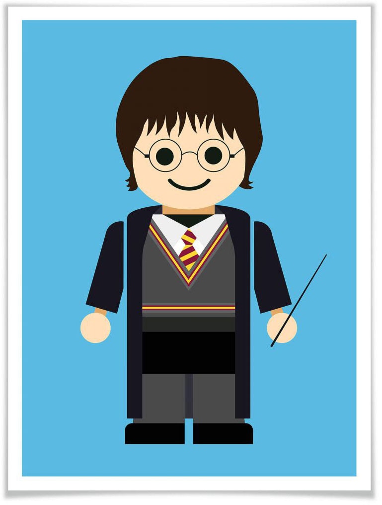 Poster Harry Spielzeug«, Bild, bequem St.), Wall-Art Wandposter Kinder, kaufen Wandbild, »Playmobil Potter (1 Poster,