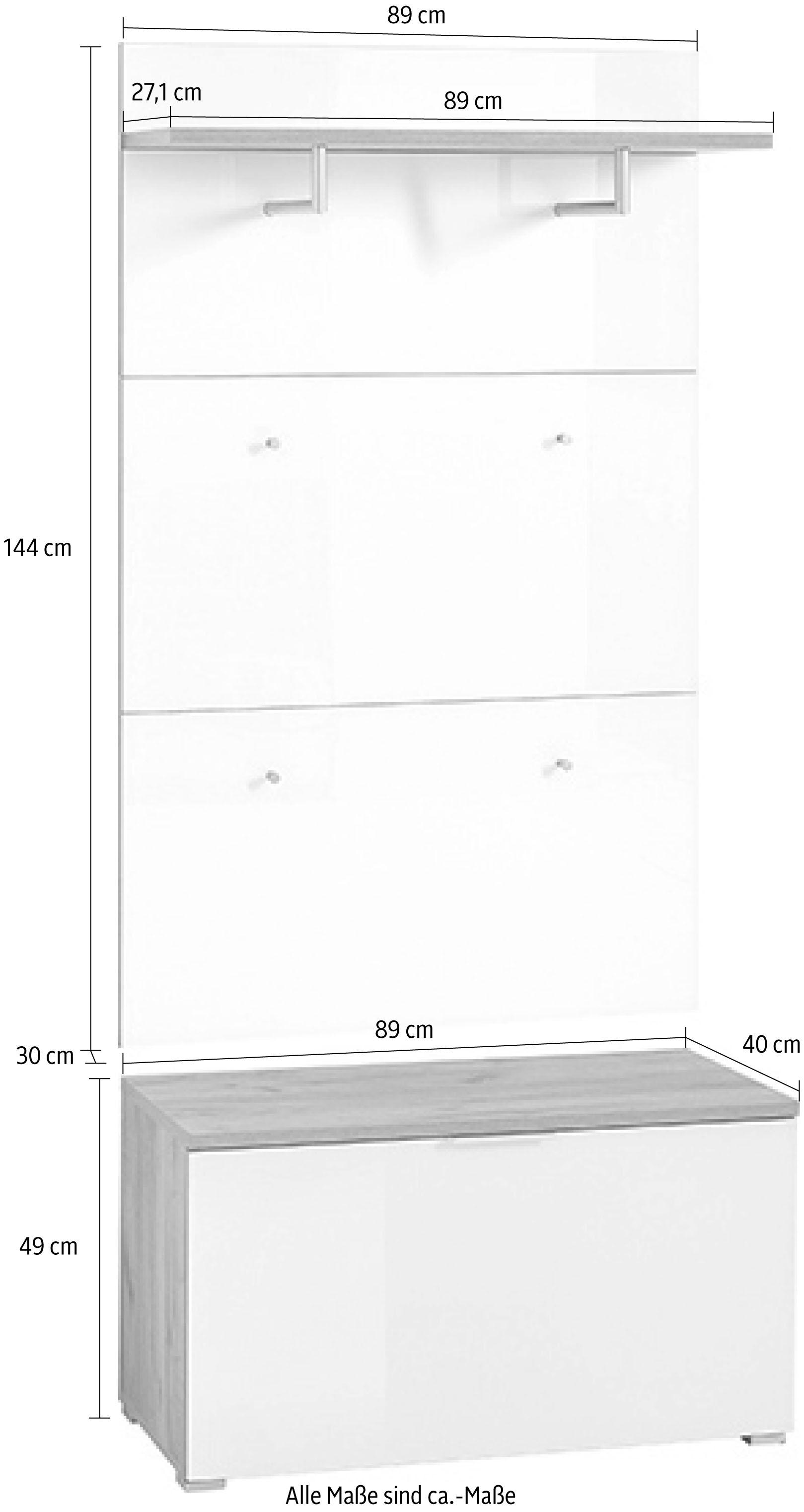 Raten Garderoben-Set »GW-Telde«, 2 (Set, St.) GERMANIA kaufen auf