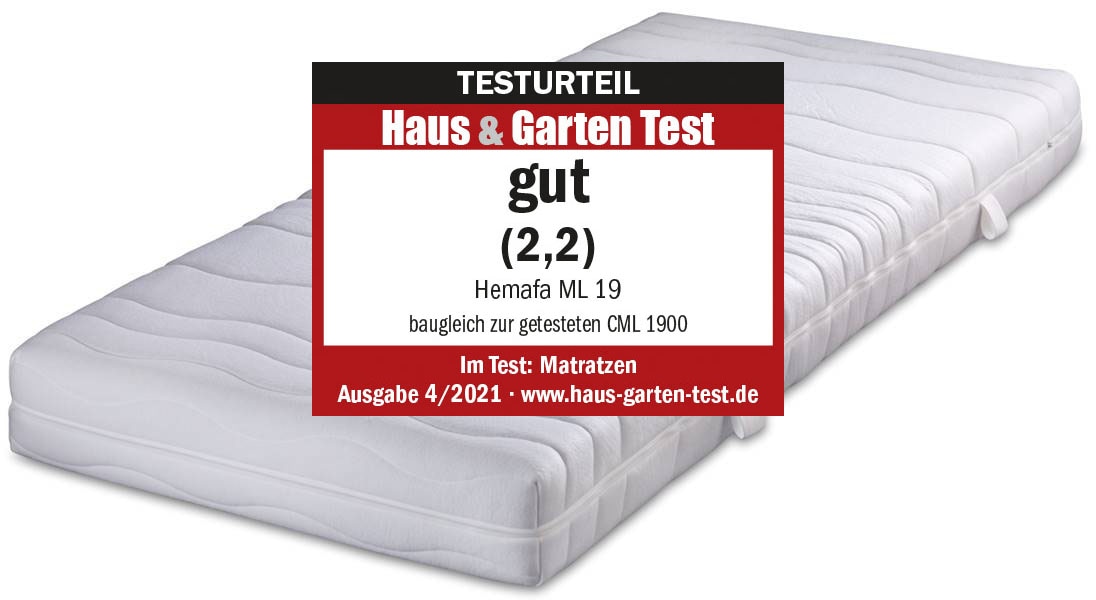 Komfortschaummatratze »ML 19«, 19 cm hoch, Raumgewicht: 25 kg/m³, (1 St.)