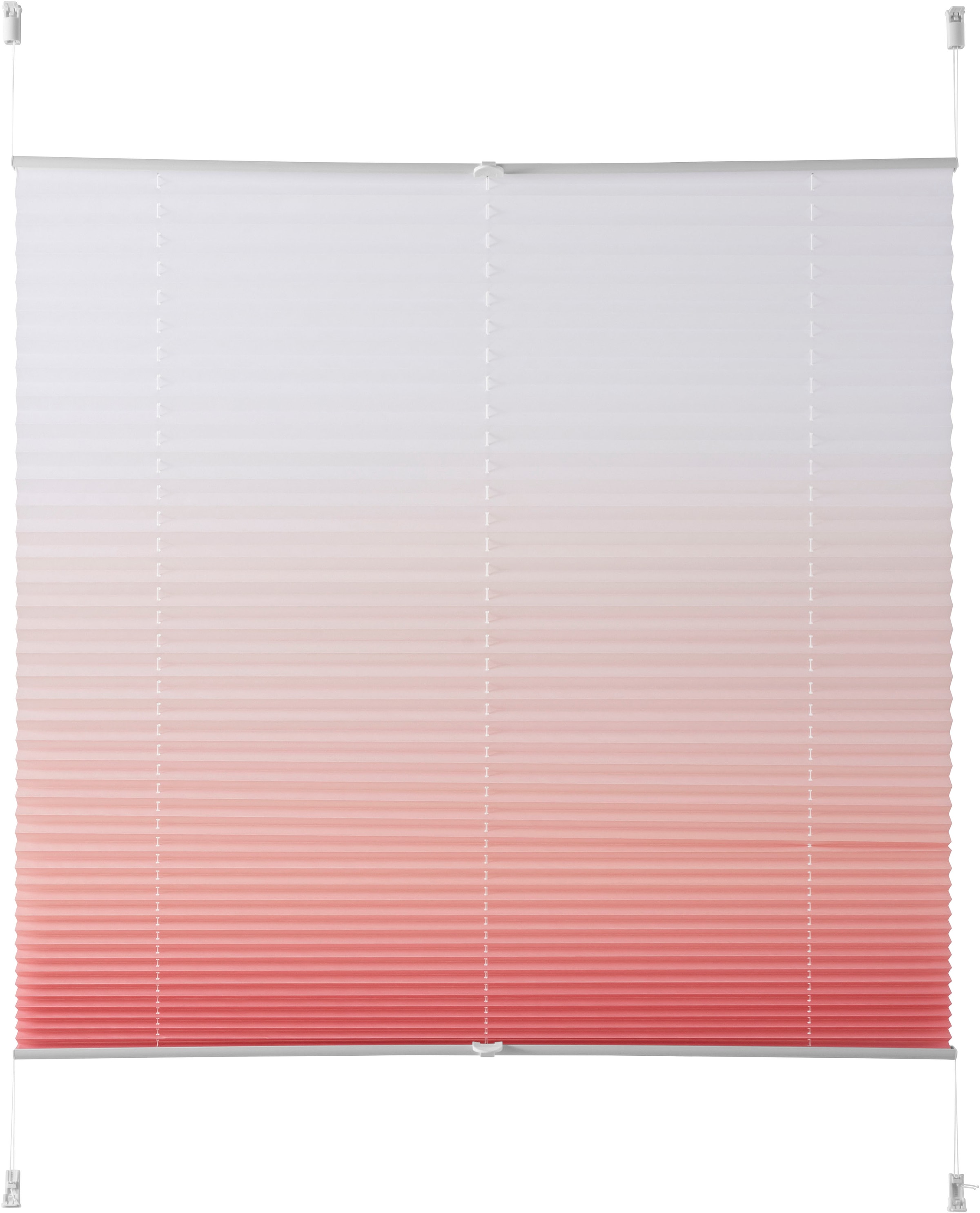 my home Plissee »Ombré«, Lichtschutz, ohne Bohren, verspannt, Fixmaß, Farbverlauf, Klemmträger