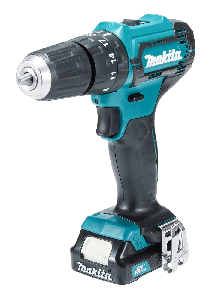 Makita Akku-Schlagbohrschrauber »HP333DSAW«, Sonderfarbe weiß, inkl. Akku 12V/2Ah, Ladegerät und Koffer