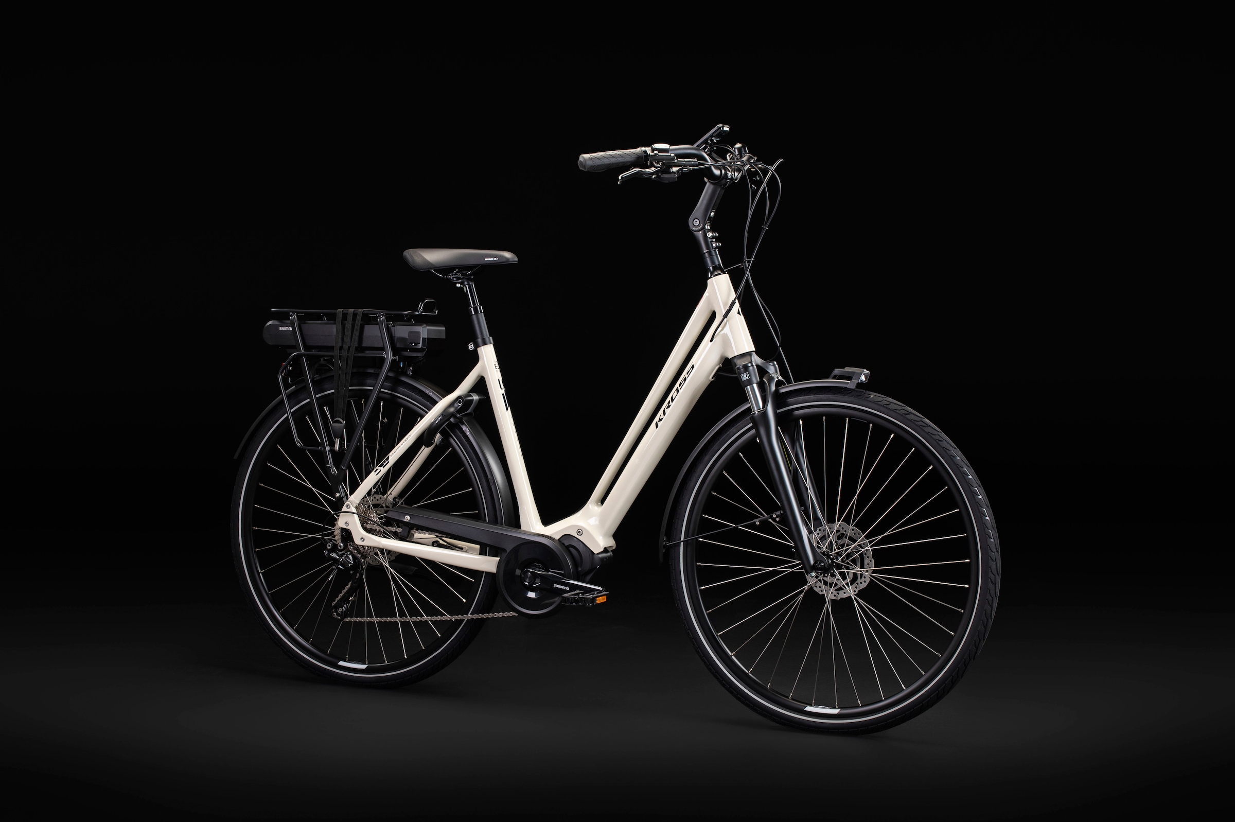 Kross E-Bike »E-Citybike Sentio Hybrid 3.0 28 Zoll weiß«, 7 Gang, Shimano, DEORE T6000, Mittelmotor 250 W, Pedelec, Elektrofahrrad für Damen und Herren