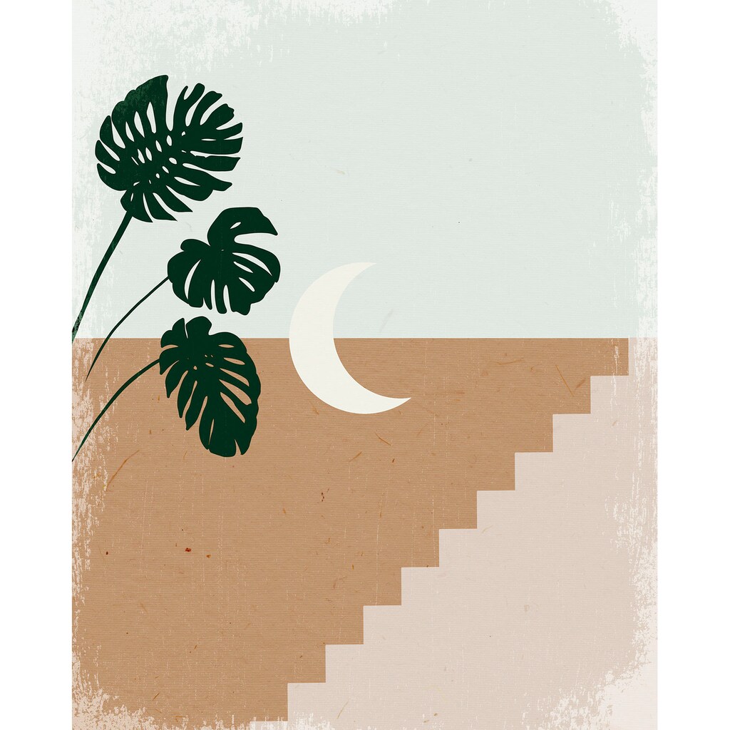Komar Wandbild »Silence Crescent Moon«, (1 St.), Deutsches Premium-Poster Fotopapier mit seidenmatter Oberfläche und hoher Lichtbeständigkeit. Für fotorealistische Drucke mit gestochen scharfen Details und hervorragender Farbbrillanz.