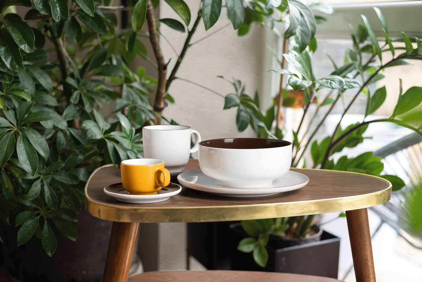 Seltmann Weiden Geschirr-Set »Frühstücks-Set Sento Home Pure Colors 18-tlg.« Spülmaschinengeeignet, Mikrowellengeeignet, Ofenfest, Salamandergeeignet, Kühlschrankgeeignet, Gefrierschrankgeeignet