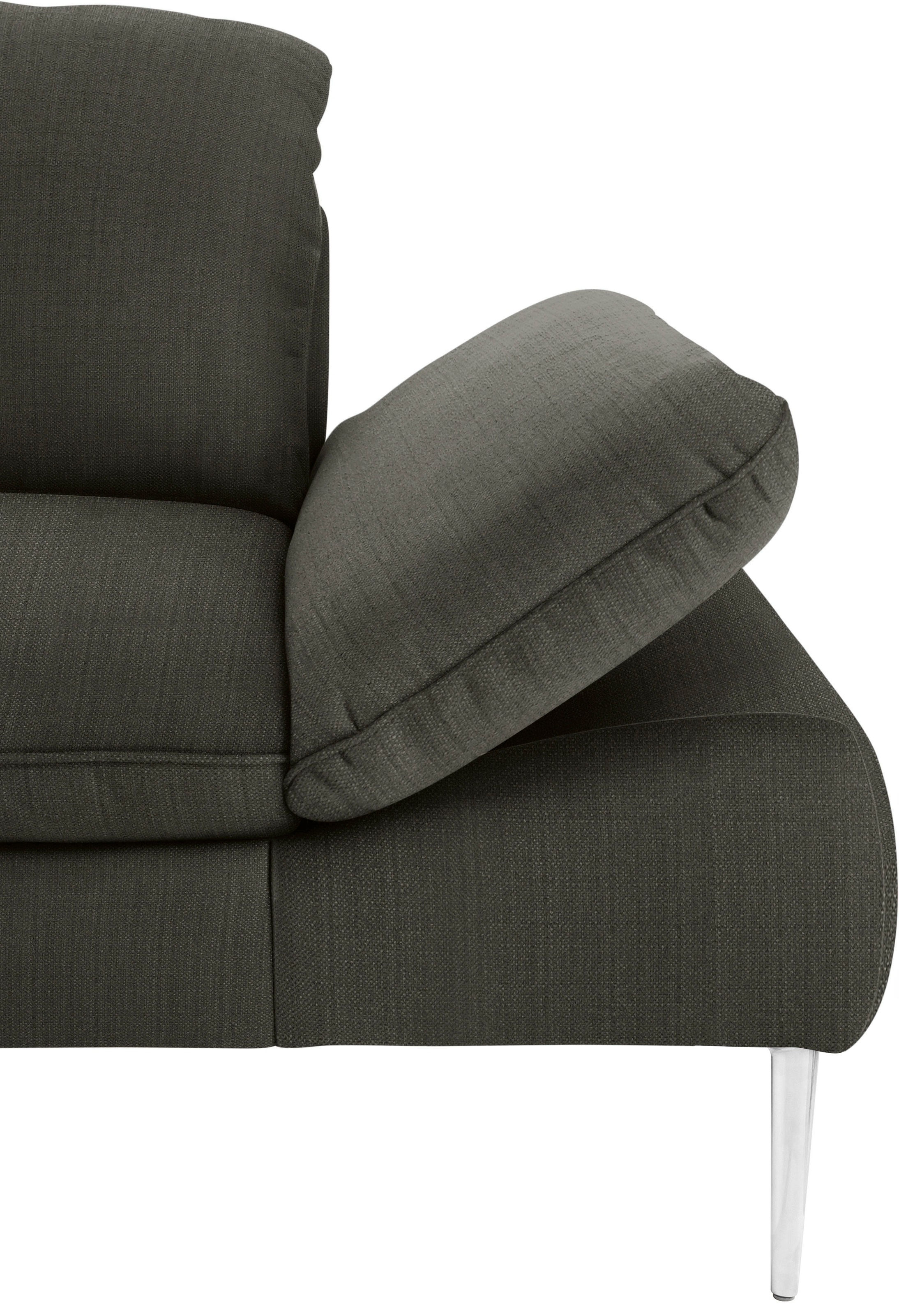 W.SCHILLIG 2,5-Sitzer »enjoy&MORE«, mit Sitztiefenverstellung, Füße silber matt, Breite 232 cm