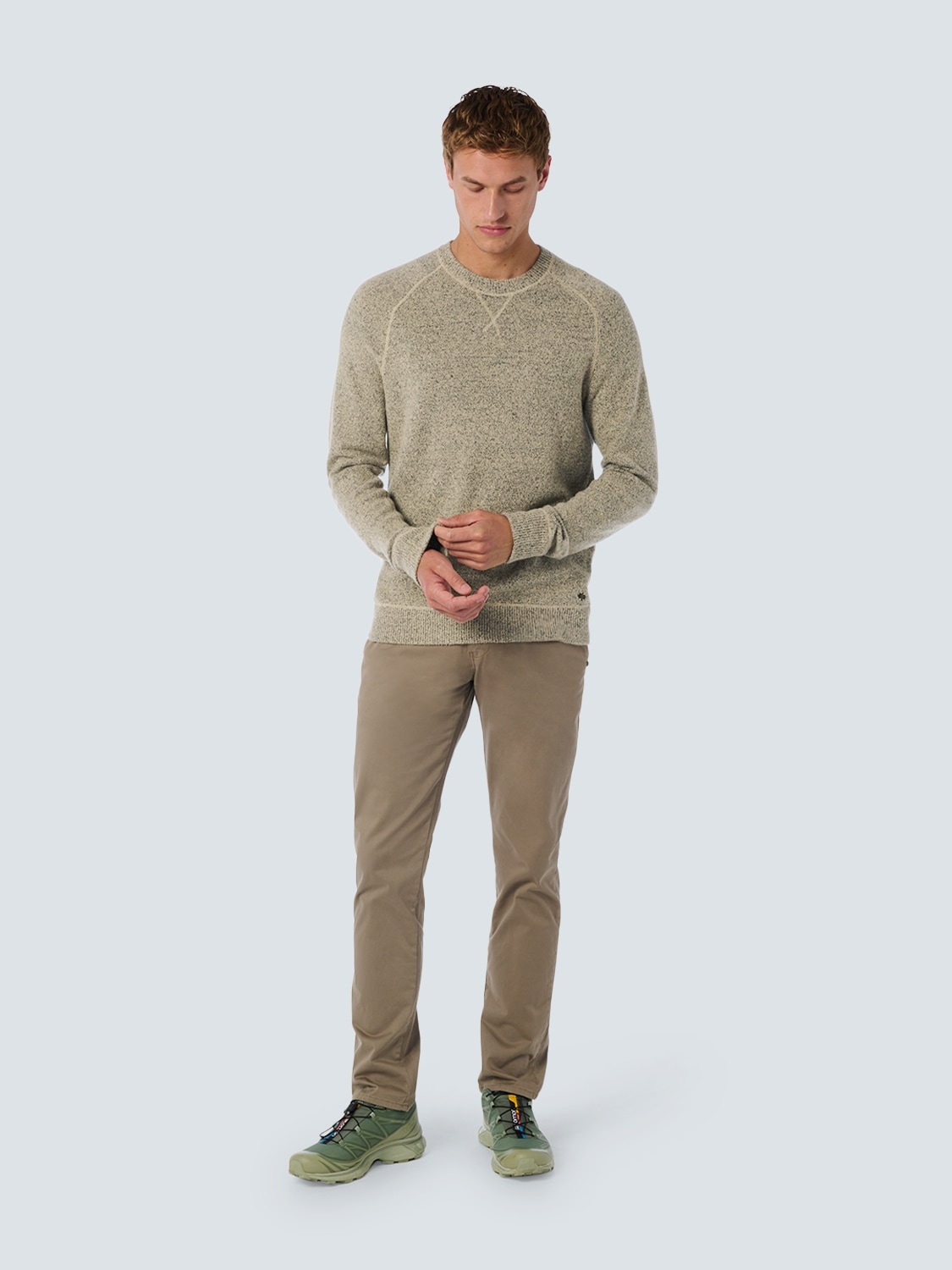 NO EXCESS Strickpullover in melierter Optik