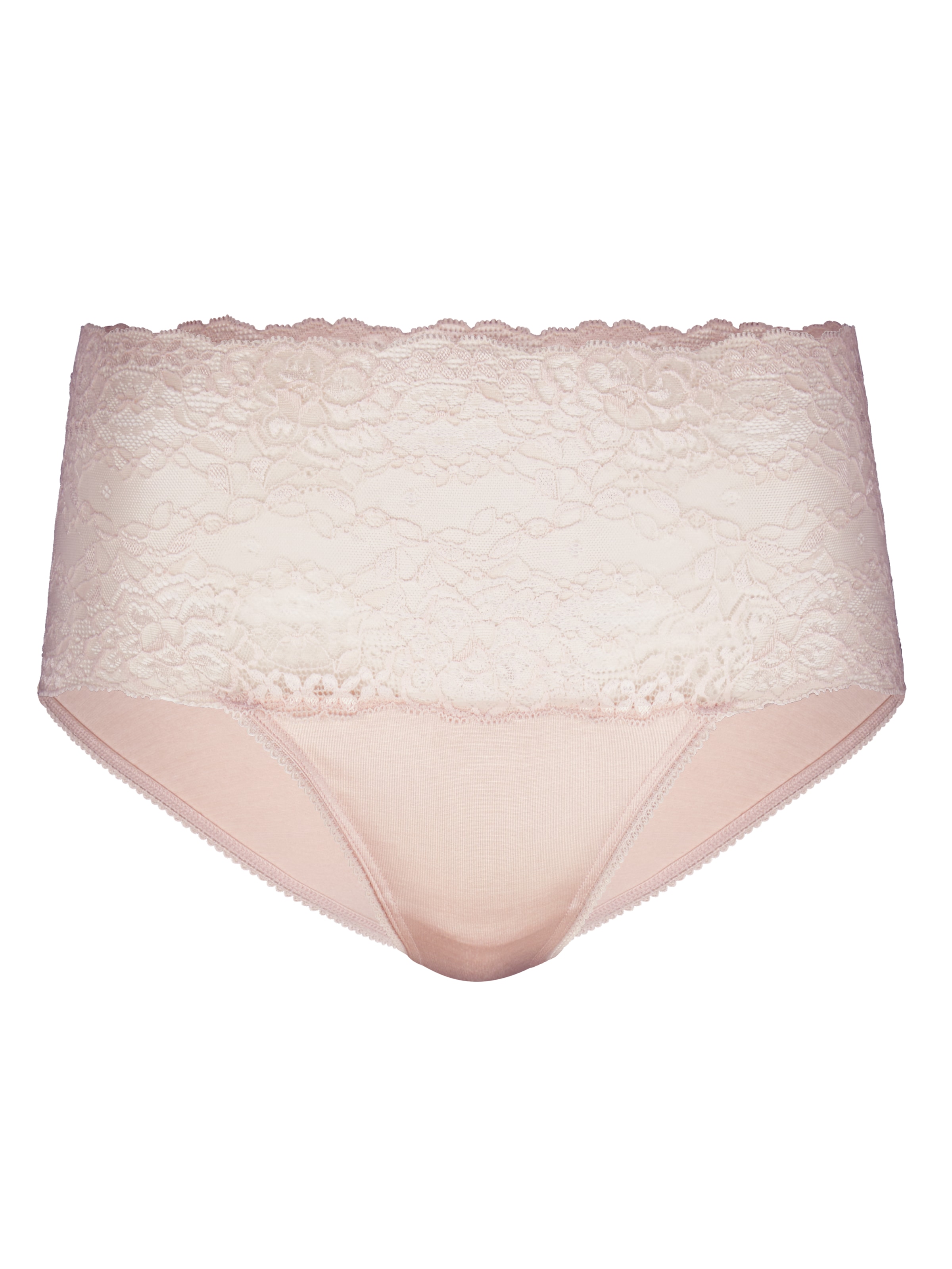 CALIDA High-Waist-Slip »Sensual Secrets«, breiter Spitzenbund, Viskose-Mix, Single Jersey, elastisch, weich