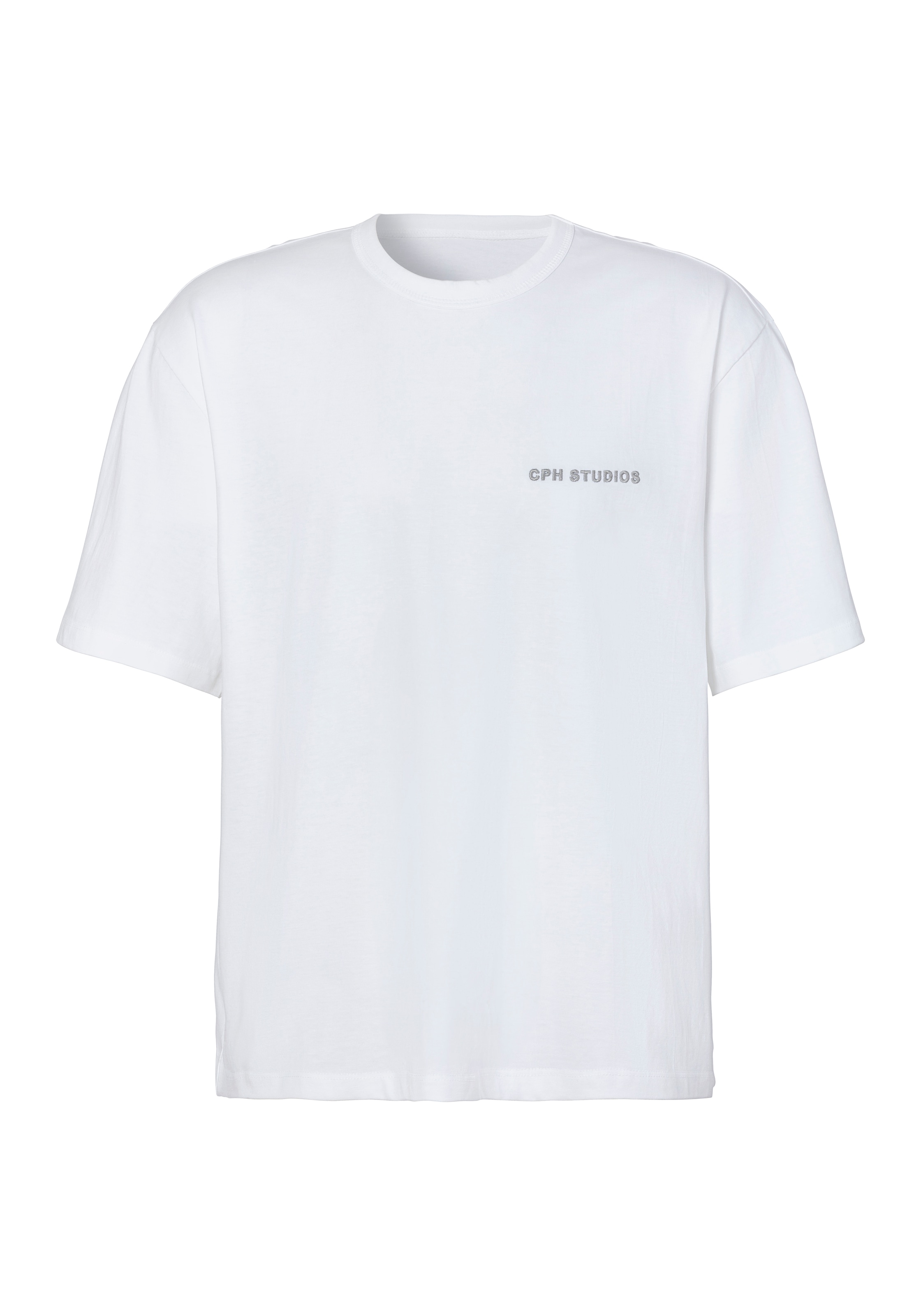 Copenhagen Studios T-Shirt »mit hochwertiger Logostickerei«, Loose-fit, Oversize-Shirt aus heavy Bio-Baumwoll-Qualität