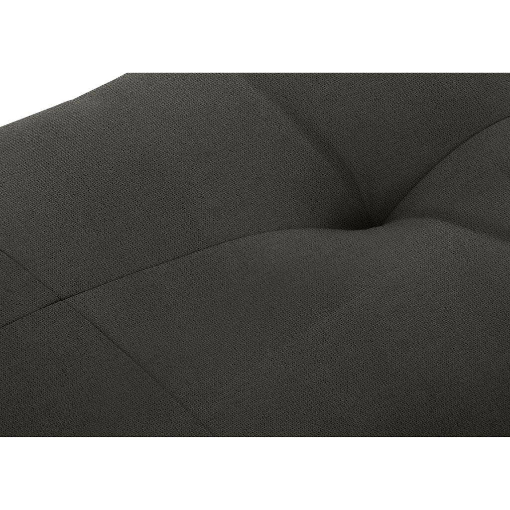 W.SCHILLIG Hocker »softy«, mit dekorativer Heftung im Sitz, Füße schwarz pulverbeschichtet