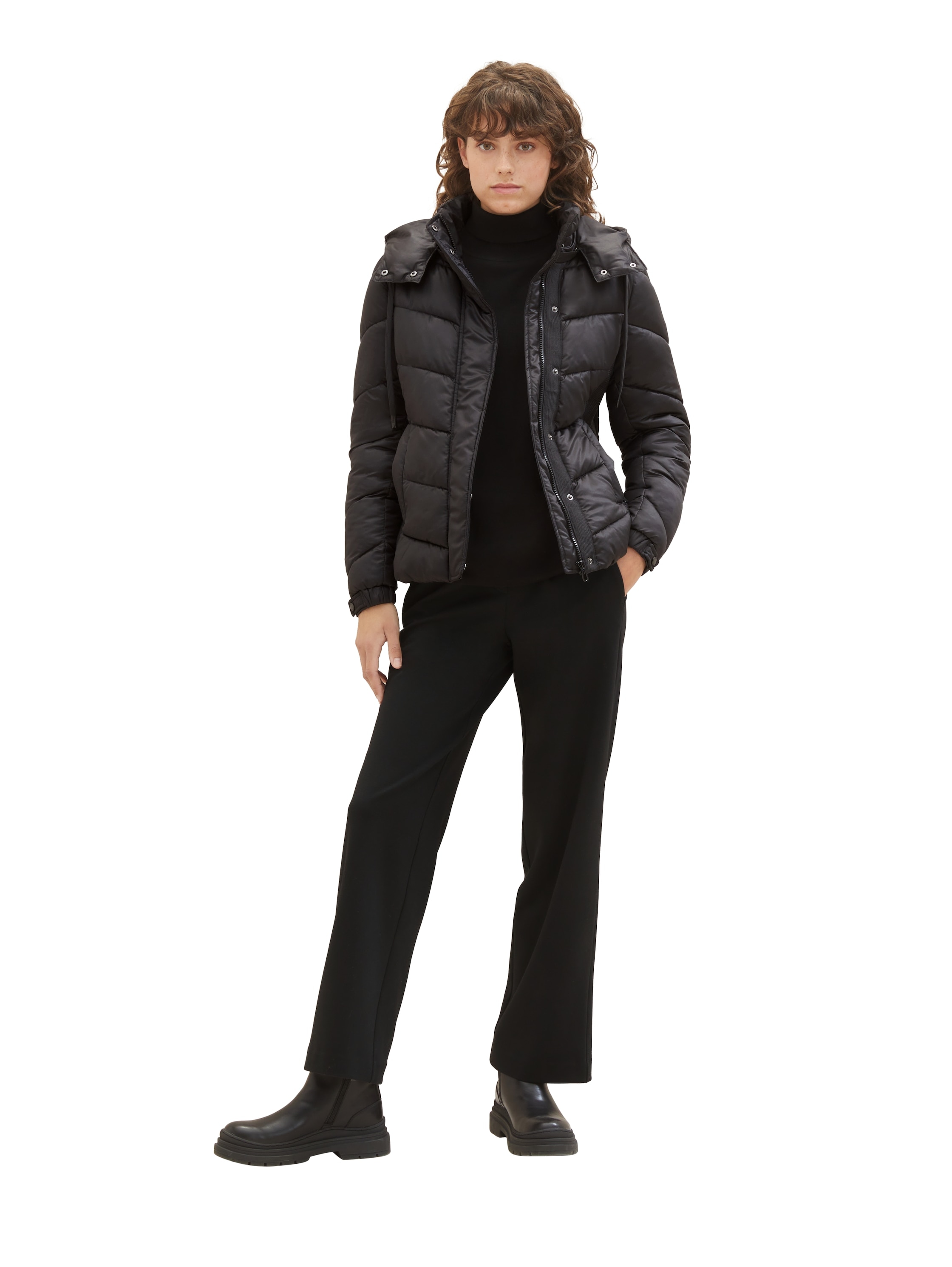 TOM TAILOR Steppjacke, mit Kapuze, mit recyceltem Polyester