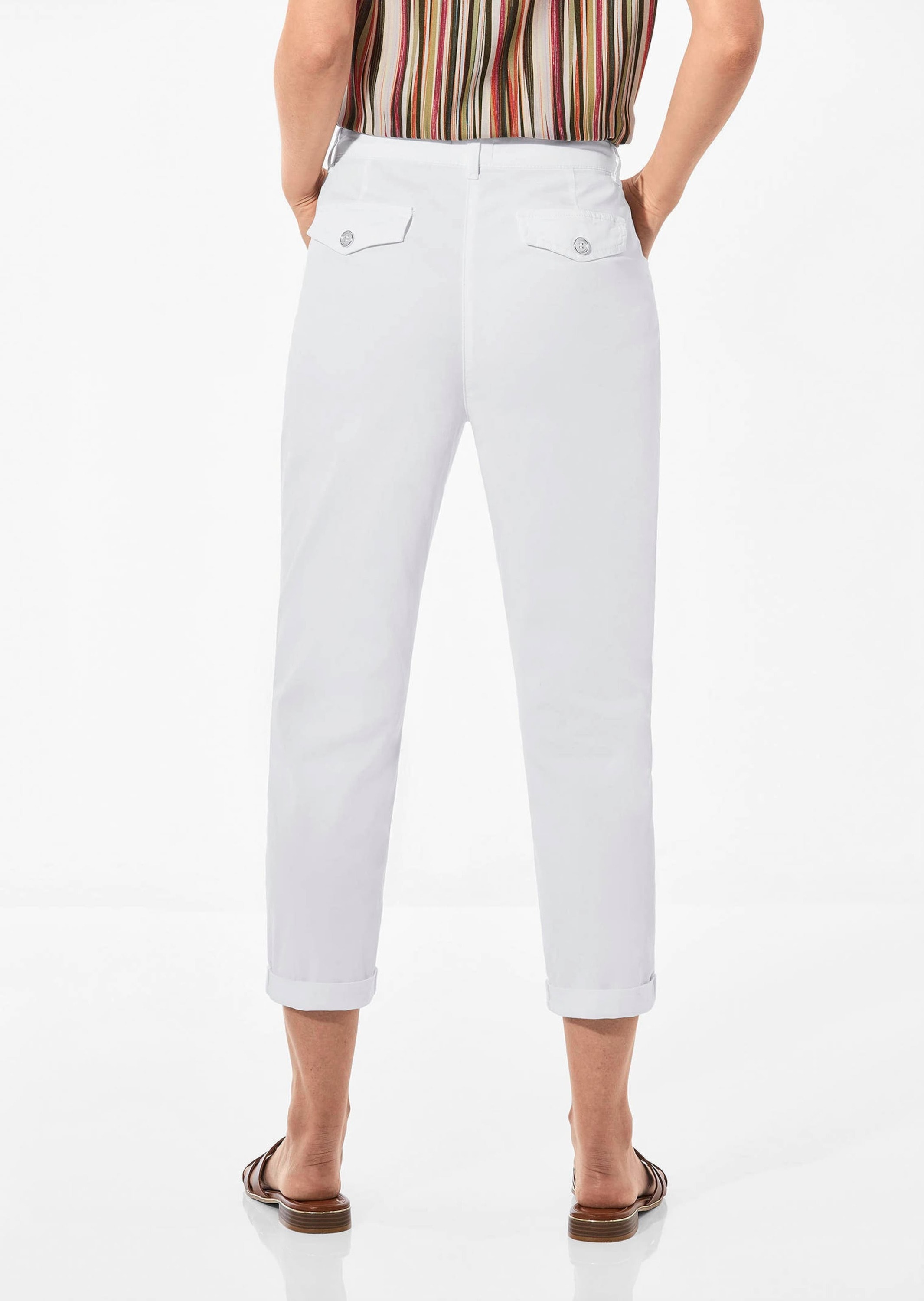 GOLDNER 7/8-Hose »Chino-Hose Lässige Chinohose mit weichem Peach-Finish«