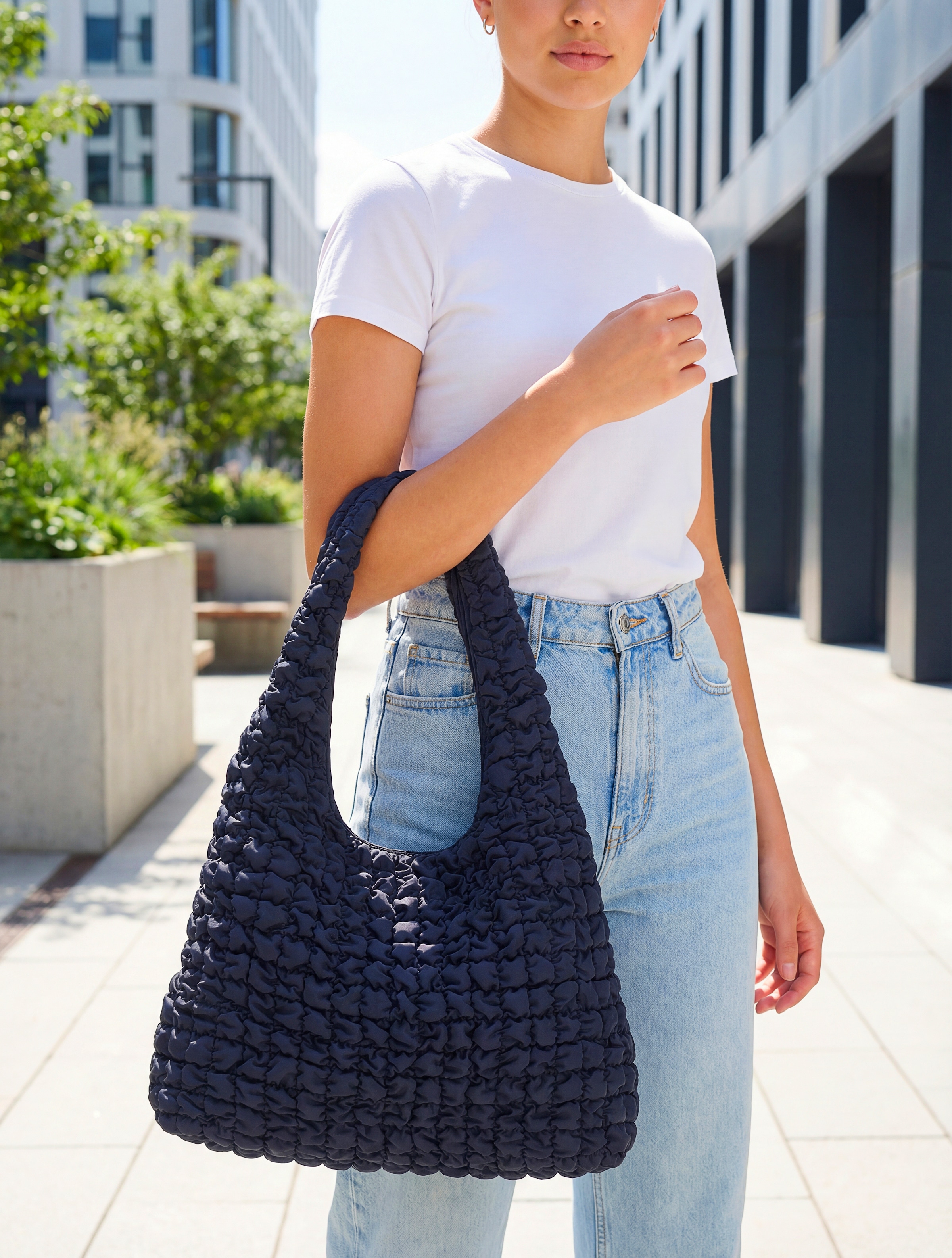 LSCN by LASCANA Shopper »Schultertasche« Handtasche, Einkaufstasche, Damentasche, Badetasche VEGAN