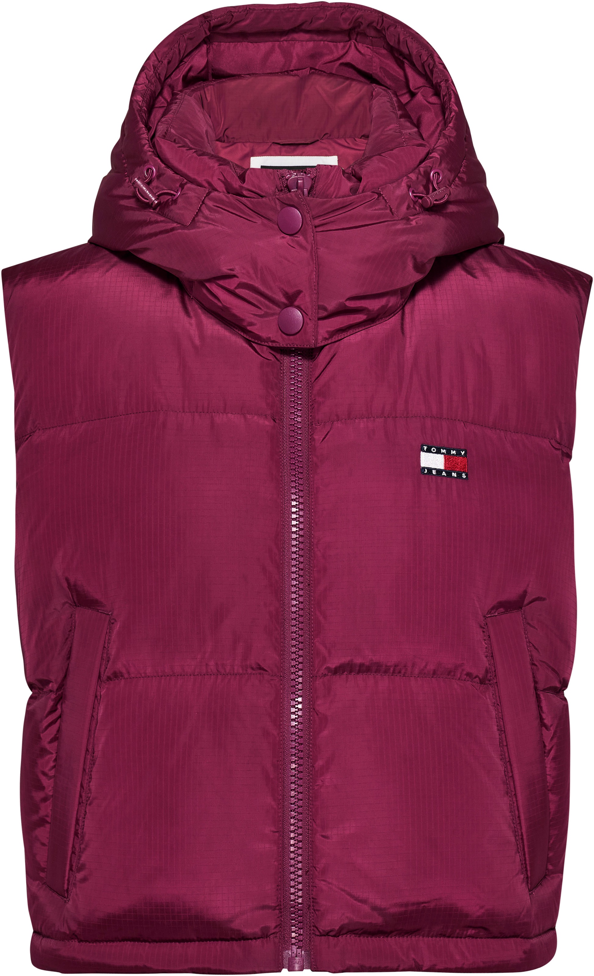 Tommy Jeans Steppweste »TJW CRP ALASKA PUFFER VEST«, in modischer Cropped Form, Puffer