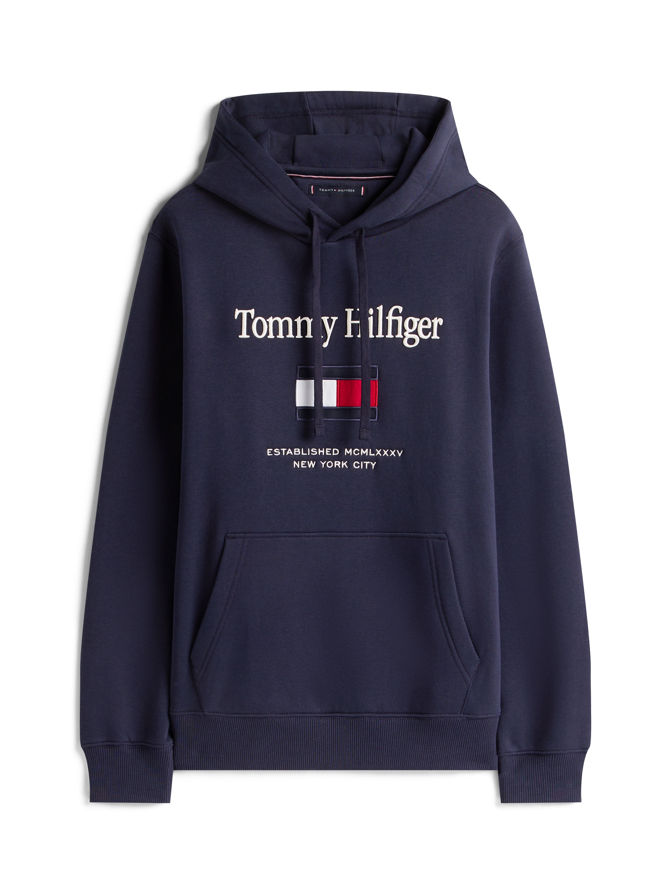 Tommy Hilfiger Hoodie »TOMMY EMBRO FLAG«, normale Passform, Stickerei
