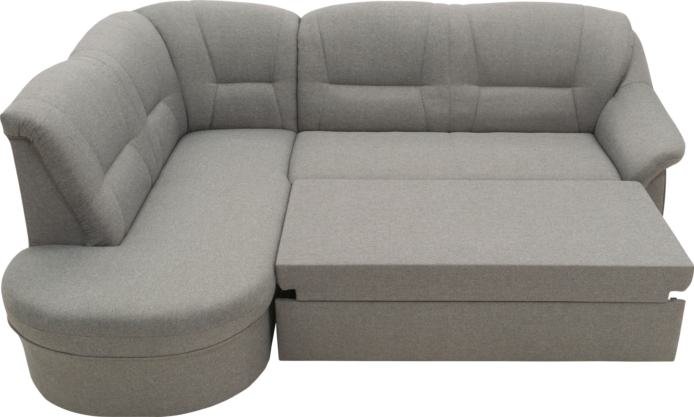 DOMO collection Ecksofa »Faenza für kleine Räume, Stellmaße 232,176cm, komfortabel, L-Form«, mit Ottomane, zeitlos, elegante Armlehnen, wahlweise mit Bettfunktion