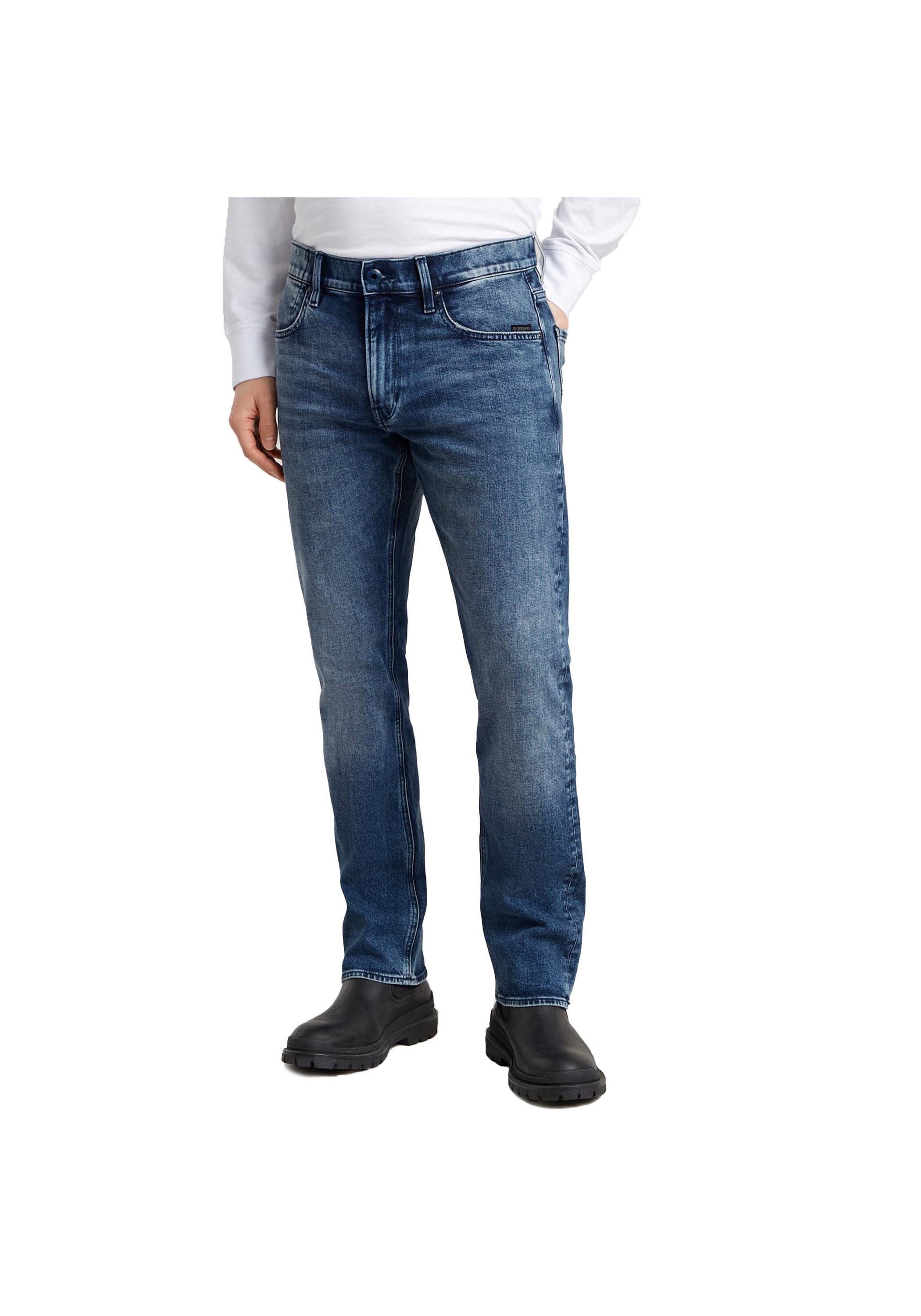 G-STAR Skinny-fit-Jeans »Jeans Mosa Straight Faded Atlantic Ocean«