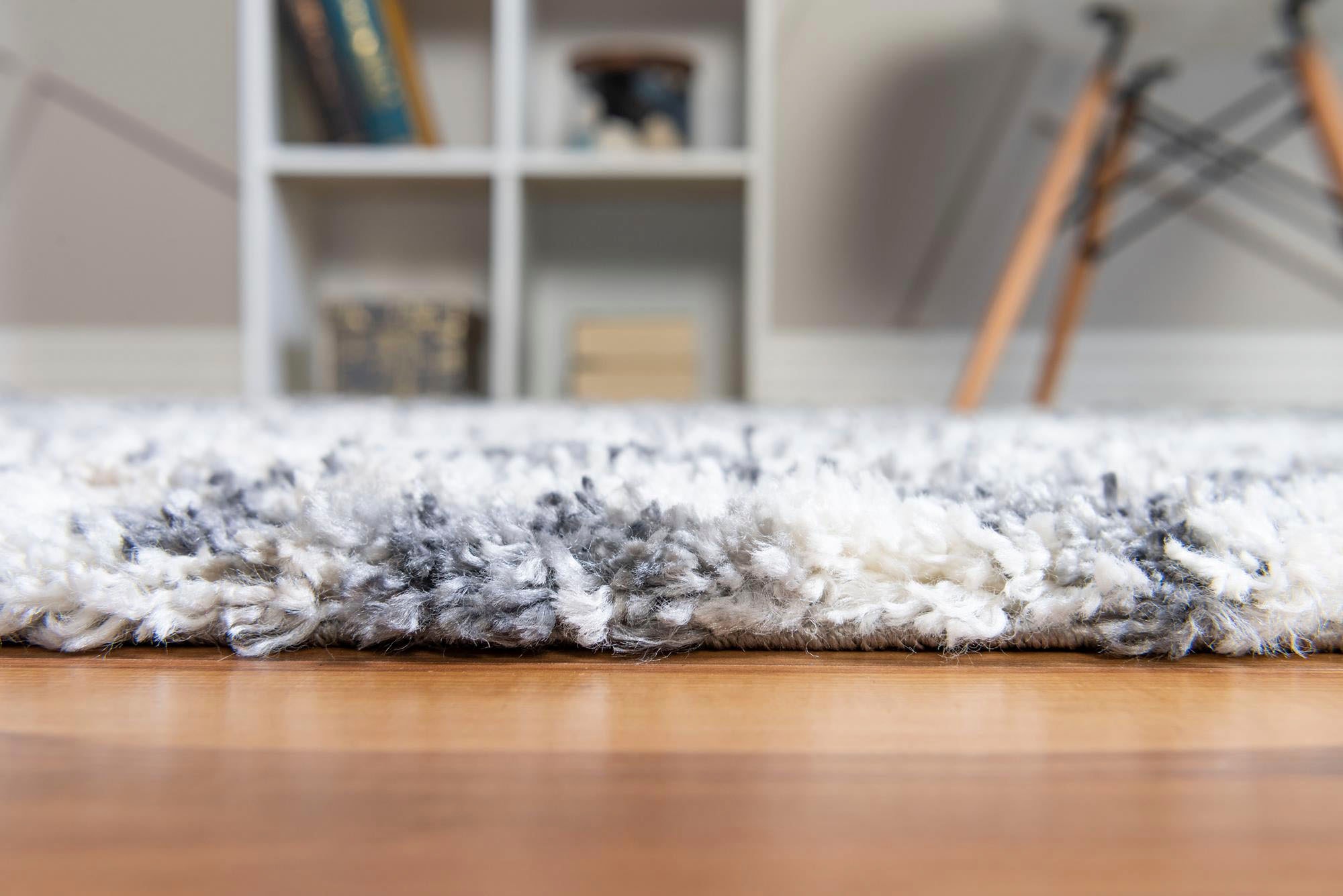 Myflair Möbel & Accessoires Hochflor-Teppich »Top Shag, LAGERRÄUMUNG!« rechteckig 32 mm Höhe gewebt, Rauten Design, melierte Optik, weich & kuschelig, mit Fransen