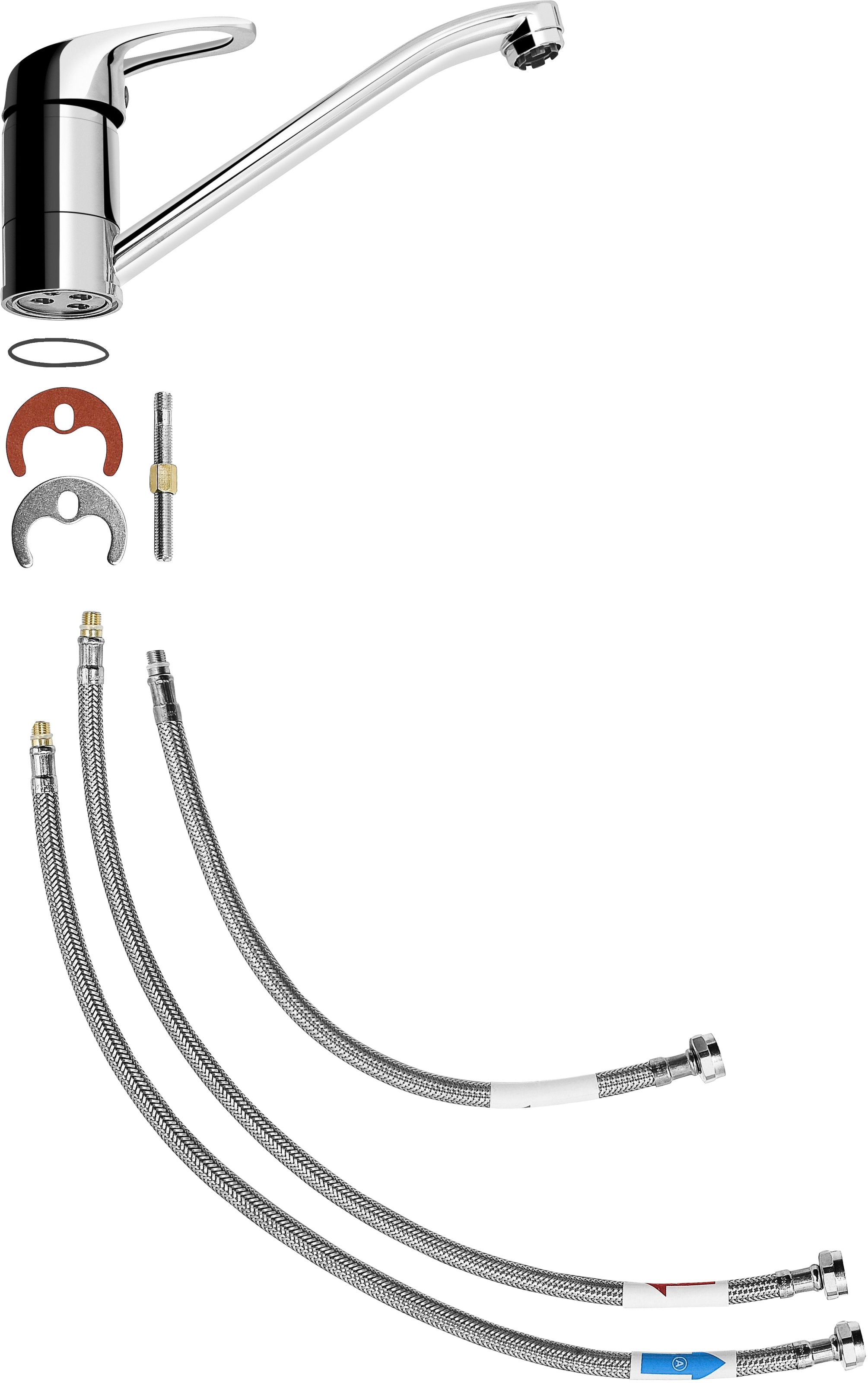 CORNAT Spültischarmatur »Tavira« ND, Messing, verchromt