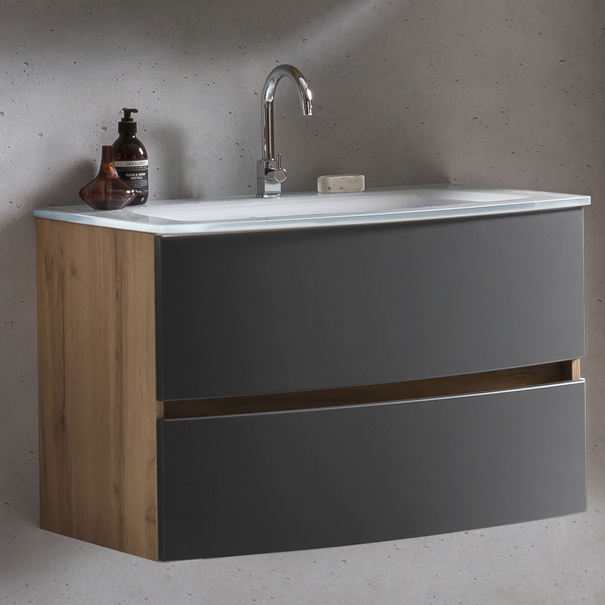 welltime Waschtisch »Kaunas«, Breite 80 cm, mit Soft-Close Funktion