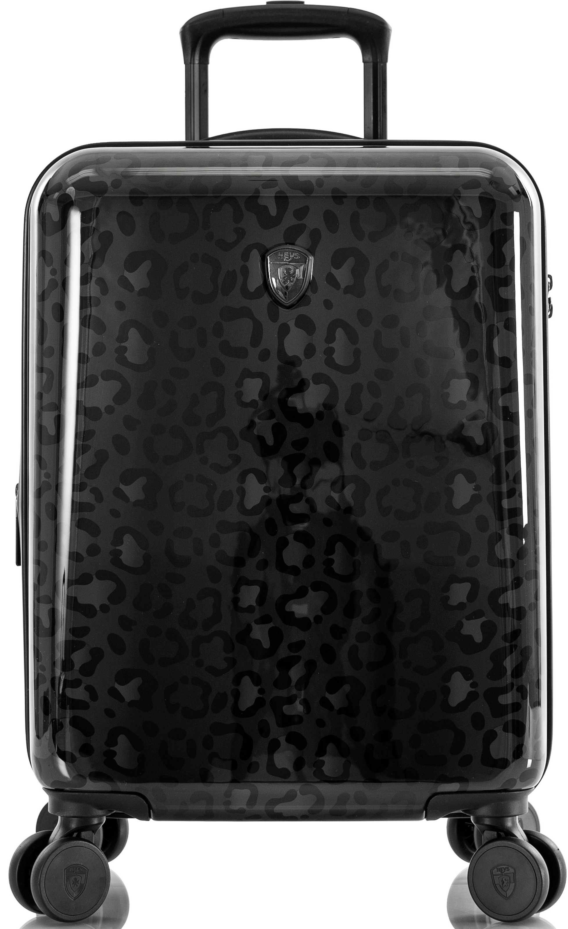 Heys, Unisex, Hartschalen-Trolley »Leopard, 53 cm« 40 l 4 Rollen x Joachim Llambi Handgepäck-Koffer Reisegepäck, Black Leopard, Black Leopard, 