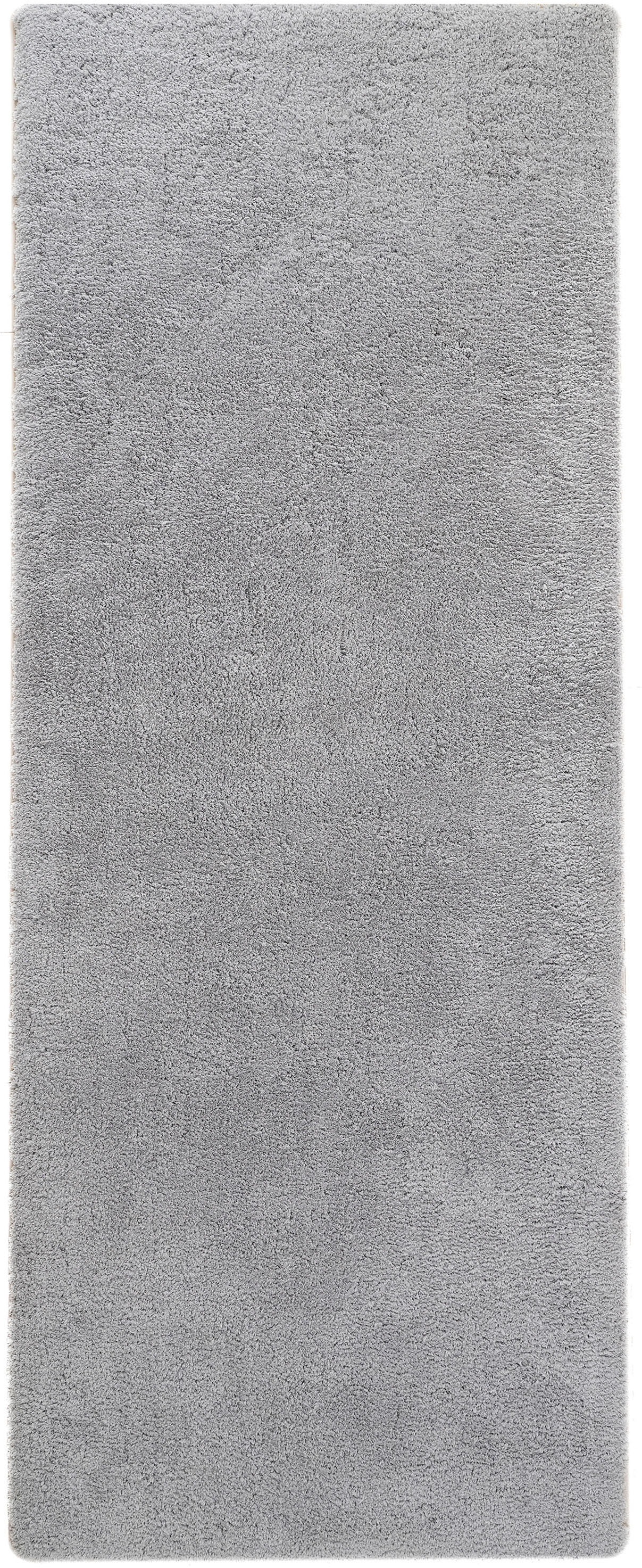 my home Hochflor-Läufer »Microfaser Teppich Magong, besonders weich, sehr feiner Flor« rechteckig 25 mm Höhe uni Teppiche, Wohnzimmer, Schlafzimmer, Kinderzimmer, Flur, Brücke