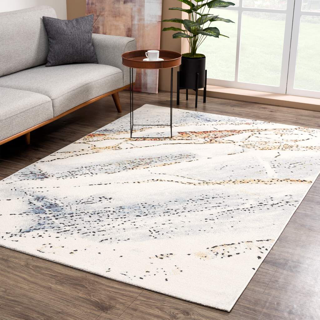 rechteckig, Abstrakt, Carpet »Mista online City kaufen Weich Teppich Multicolor, 2538«, Kurzflor,