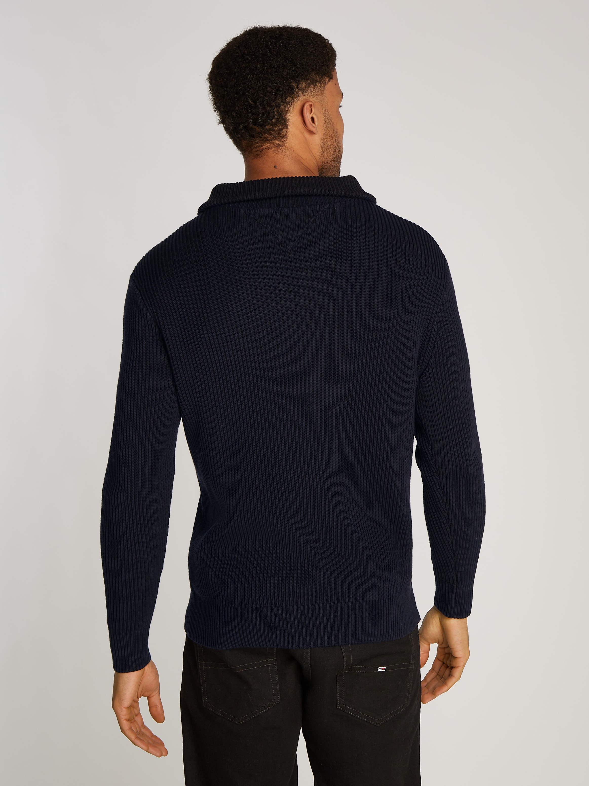 Tommy Hilfiger Troyer »CHUNKY COTTON RIB NAUTICAL ZP MK«
