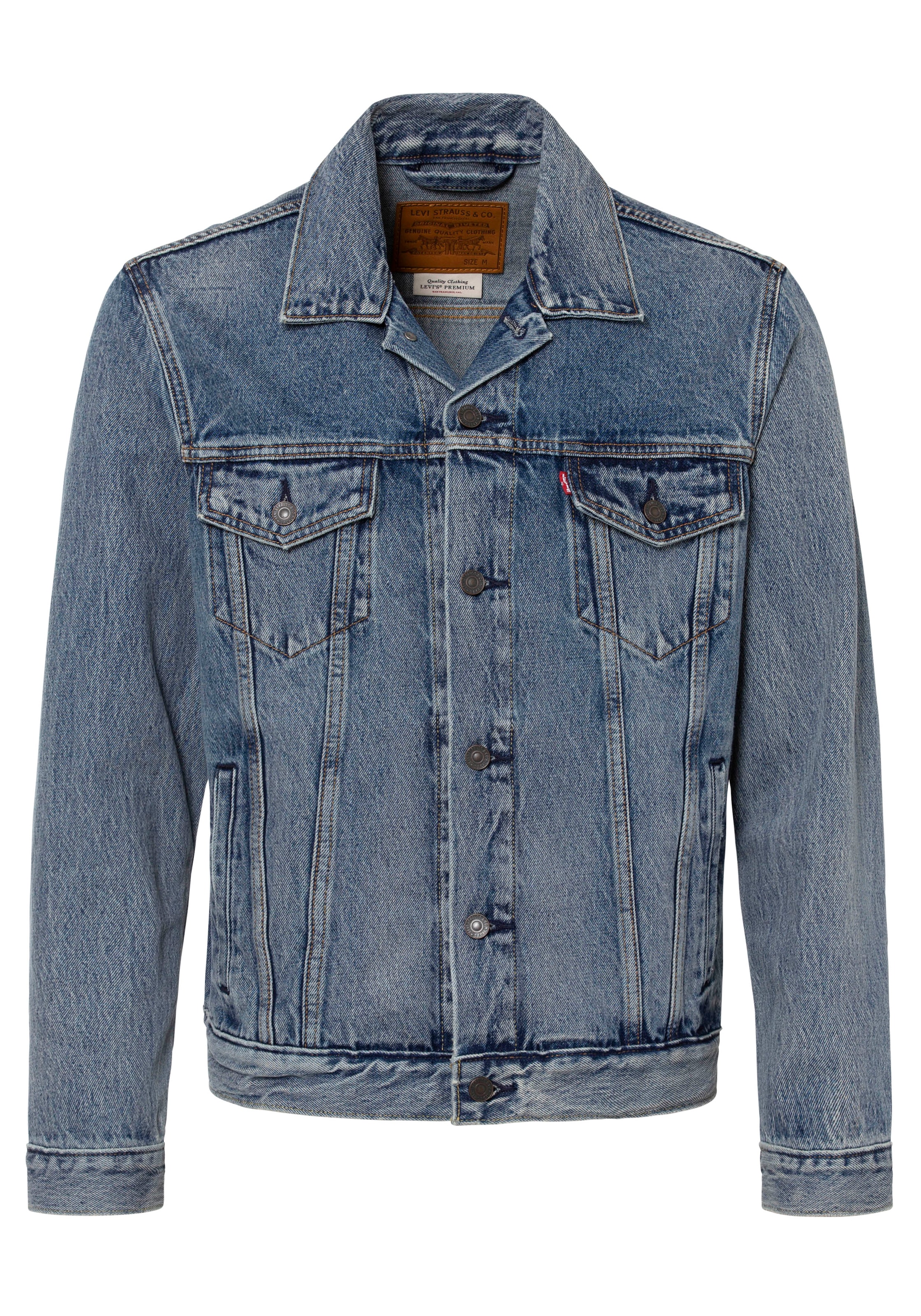 Levi's® Jeansjacke »VINTAGE FIT TRUCKER JKT«, ohne Kapuze, mit Knopfleiste