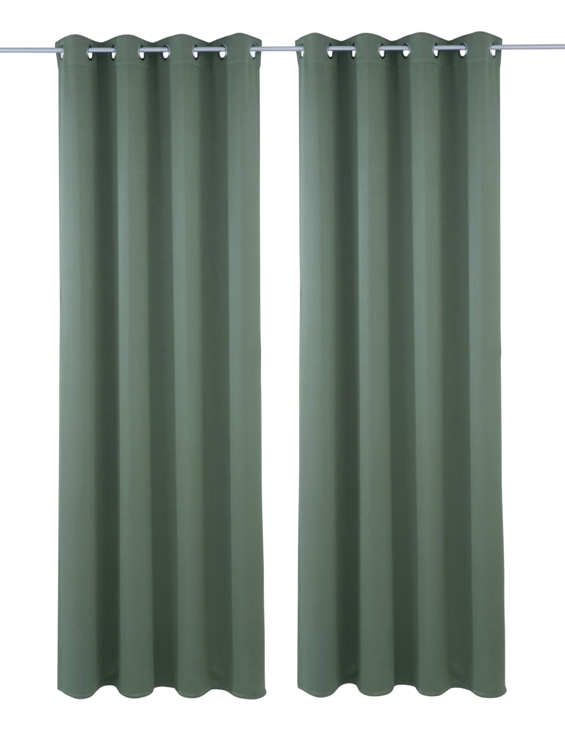 OTTO home Verdunkelungsvorhang »Solana, Ösen, verdunkelnd, 2er Set, Topseller« Ösen 2 Stk. tlg. 2-er Set, Breite 140 cm, einfarbig