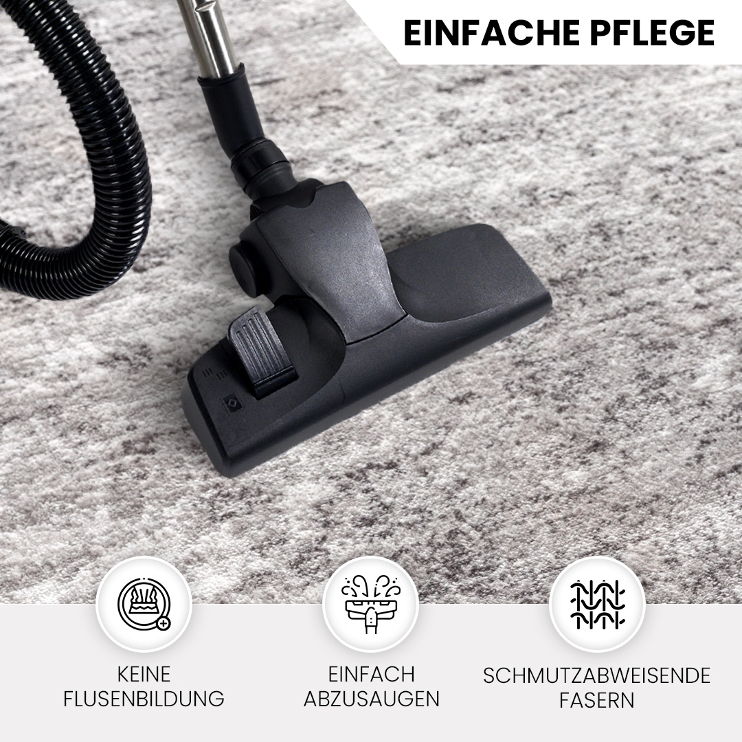 Livabliss Teppich »BANGKOK«, rechteckig, 9 mm Höhe, Designerteppich in Marmor Optik, Kurzflor Wohnzimmerteppich/Läufer