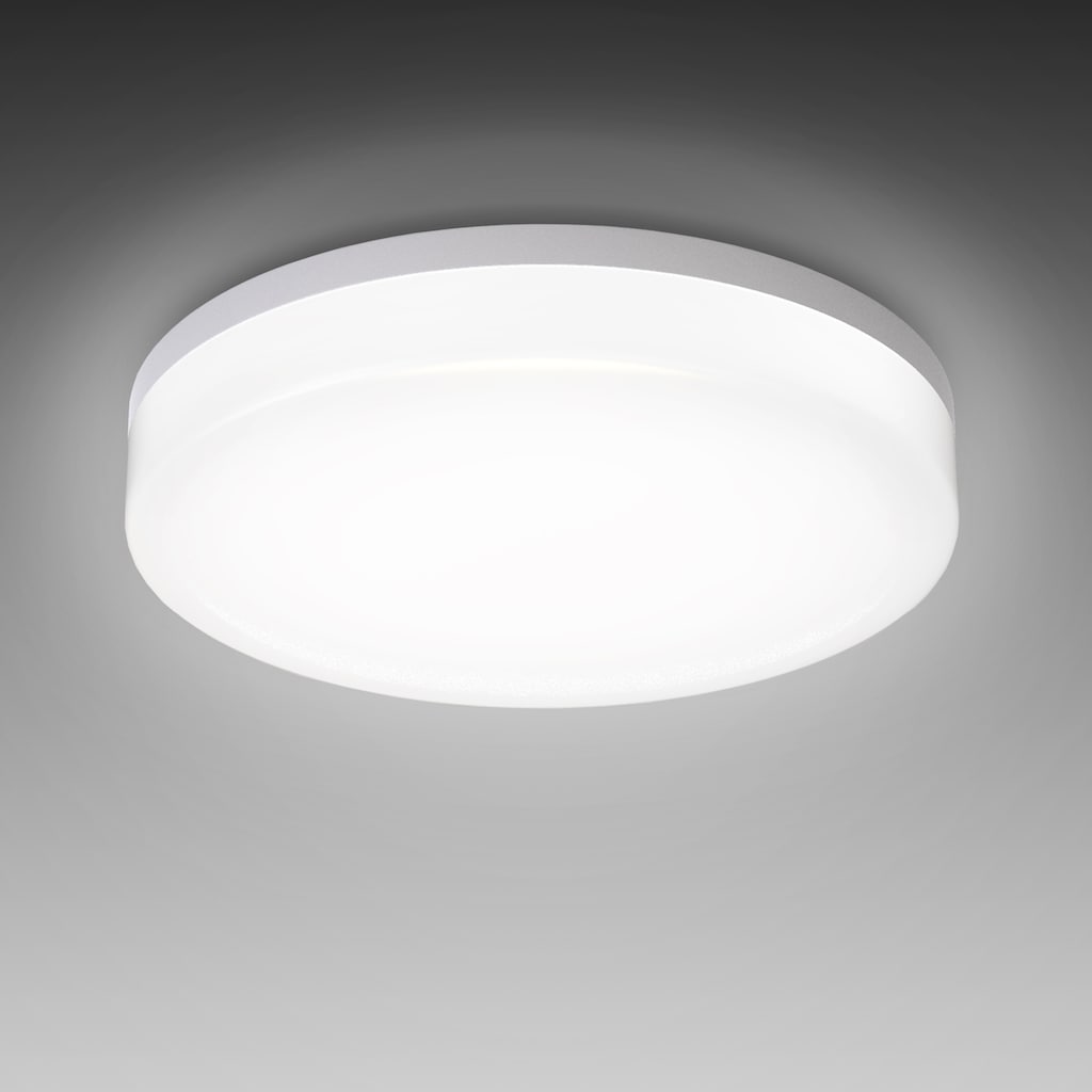 B.K.Licht LED Deckenleuchte, 1 flammig-flammig, Deckenlampe, 13W, Badezimmer-Lampe, Leuchte IP54, inkl. 13W 1500lm