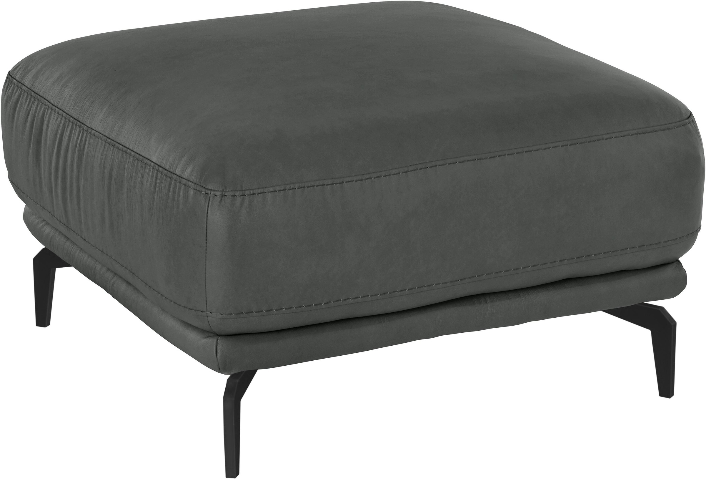 W.SCHILLIG Hocker »montanaa«, mit Metallfüßen in Schwarz pulverbeschichtet, Breite 71 cm