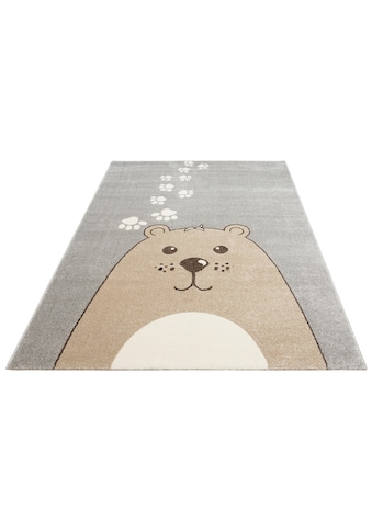 Lüttenhütt Kinderteppich »Bear«, rechteckig, 14 mm Höhe, Tier Motiv, Bär, Kinderzimmer kaufen
