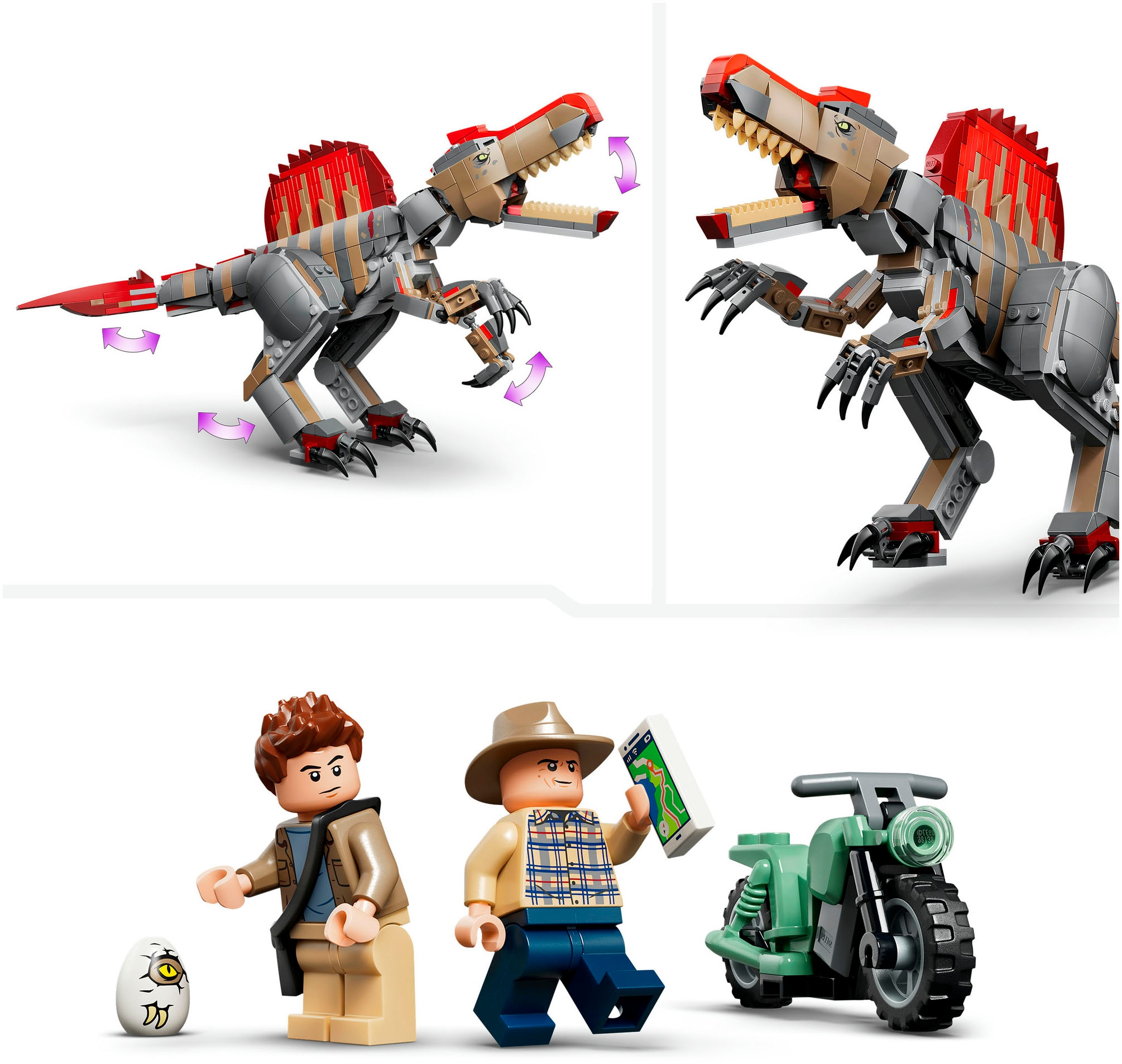 LEGO® Konstruktionsspielsteine »Flucht des Spinosaurus (77982), LEGO Jurassic World« Made in Europe