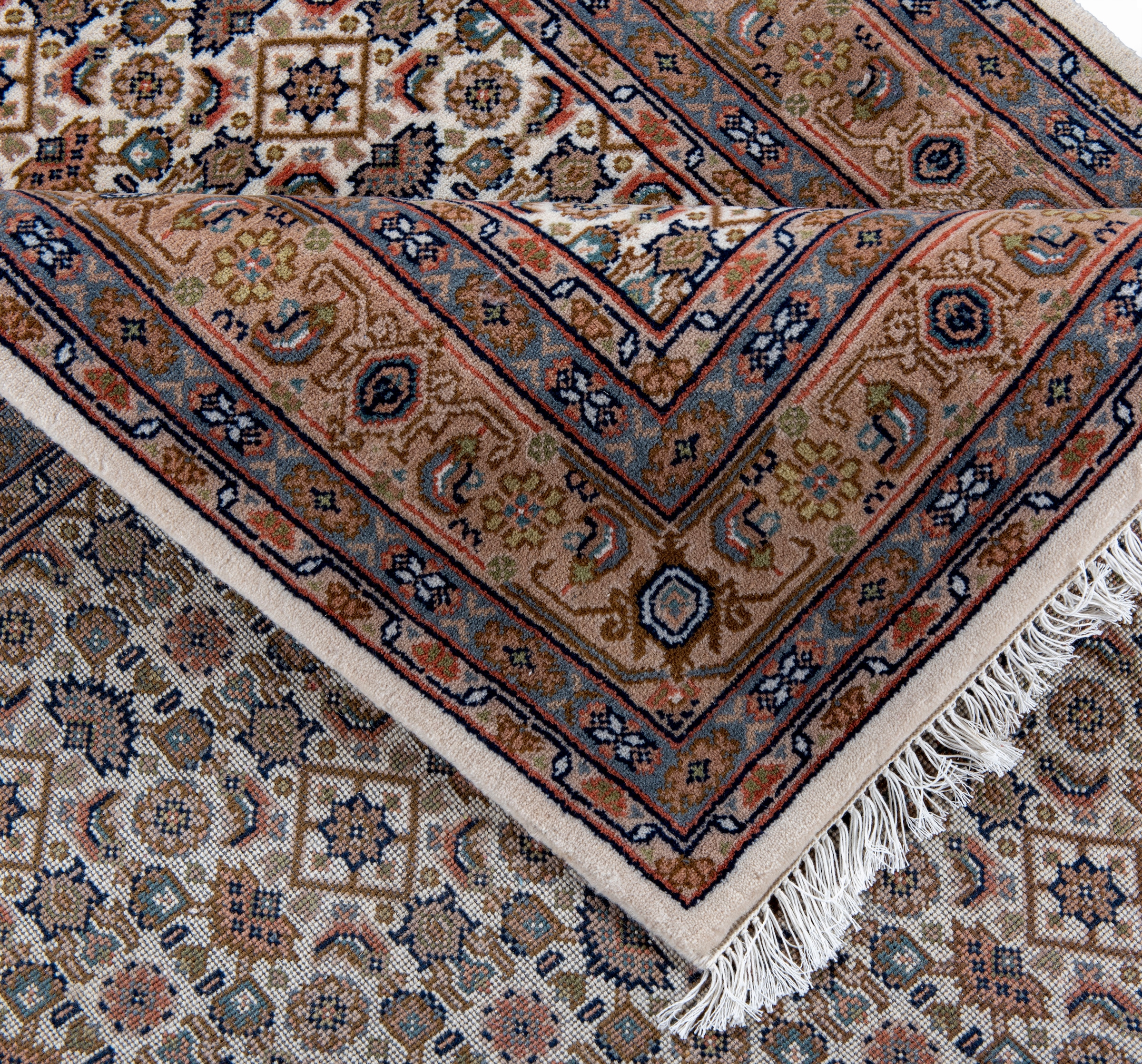 my home Orientteppich »BH Oriantal«, rechteckig, 12 mm Höhe, reine Wolle, handgeknüpft, orientalisches Design, mit Fransen