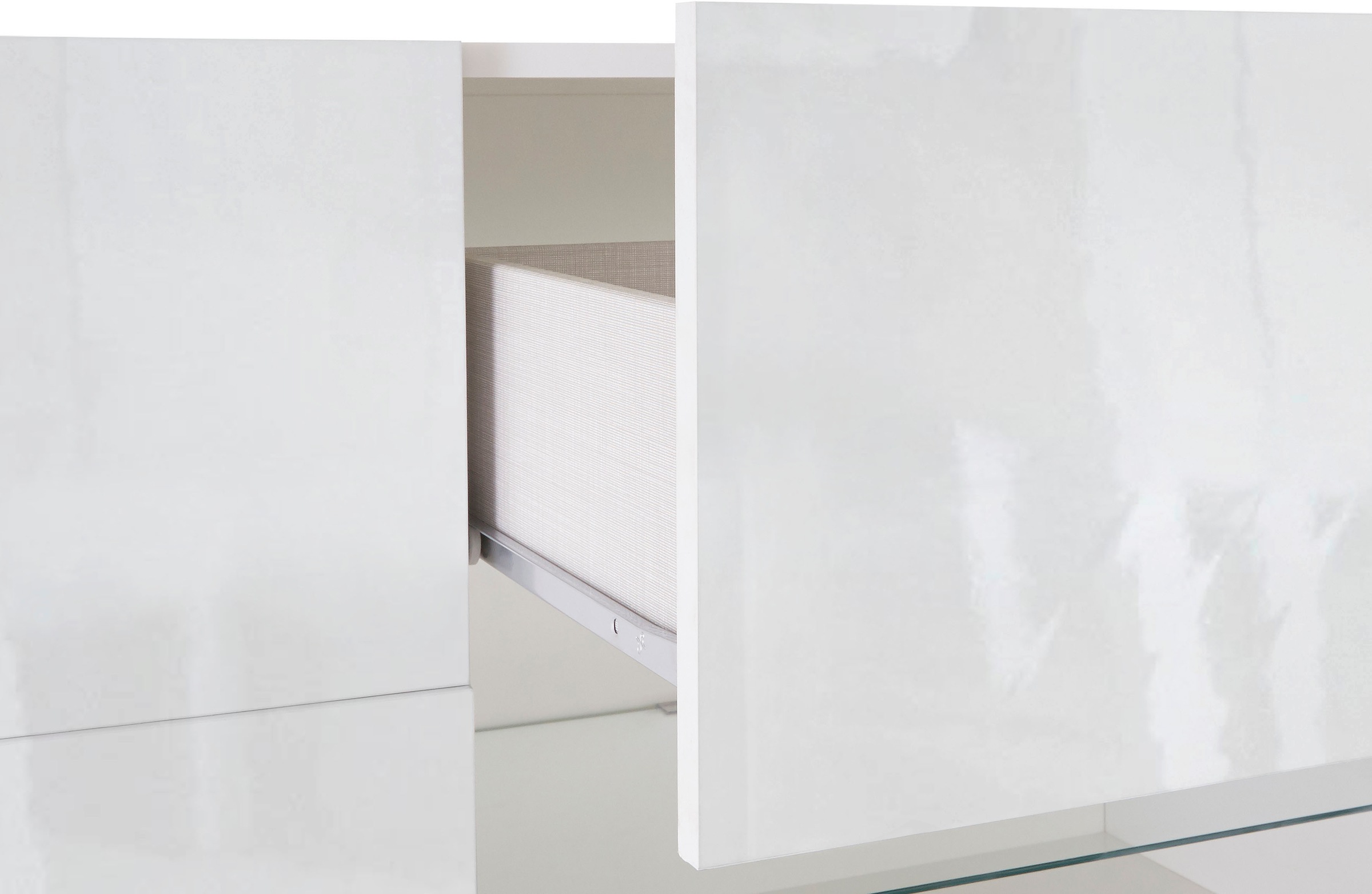 INOSIGN Sideboard »Dama Breite 181, Kommode 2 Türen u. 2 Schubkästen, Anrichte«, Front in 3D-Optik, viel Stauraum, verschiedene Farben