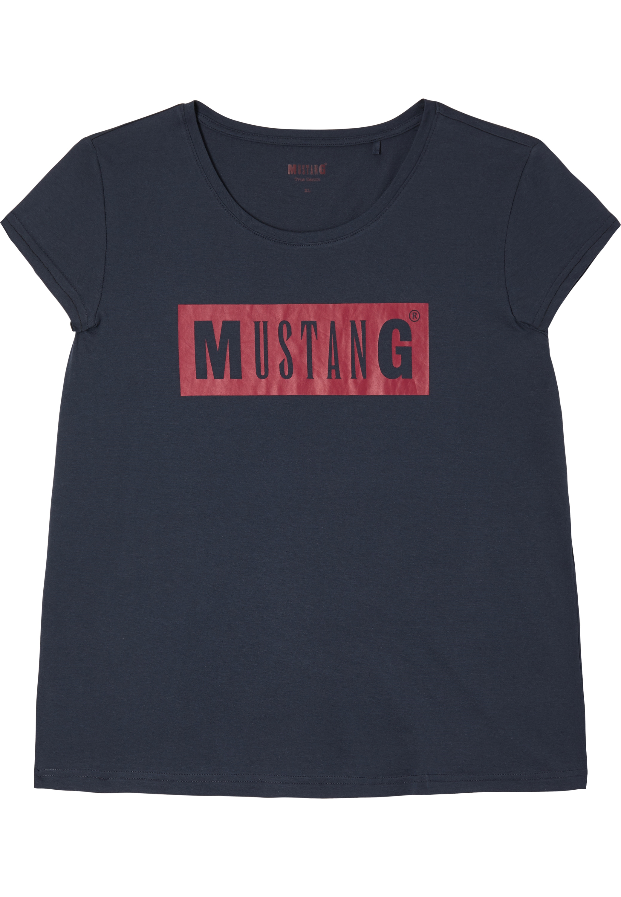 MUSTANG Kurzarmshirt »Damen Alina C Logo Tee«