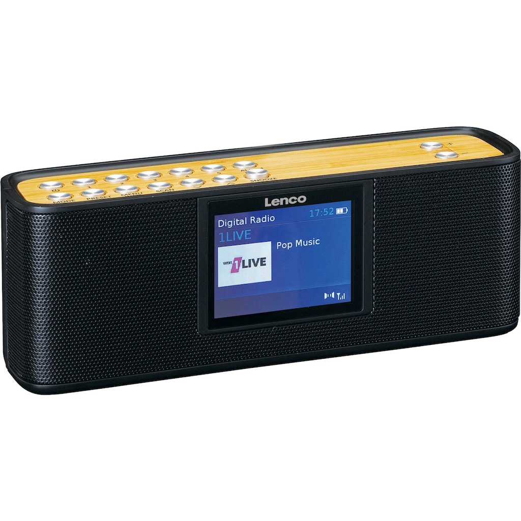 Lenco Digitalradio (DAB+) »PDR-045BK mit Bluetooth«, (Digitalradio (DAB+)