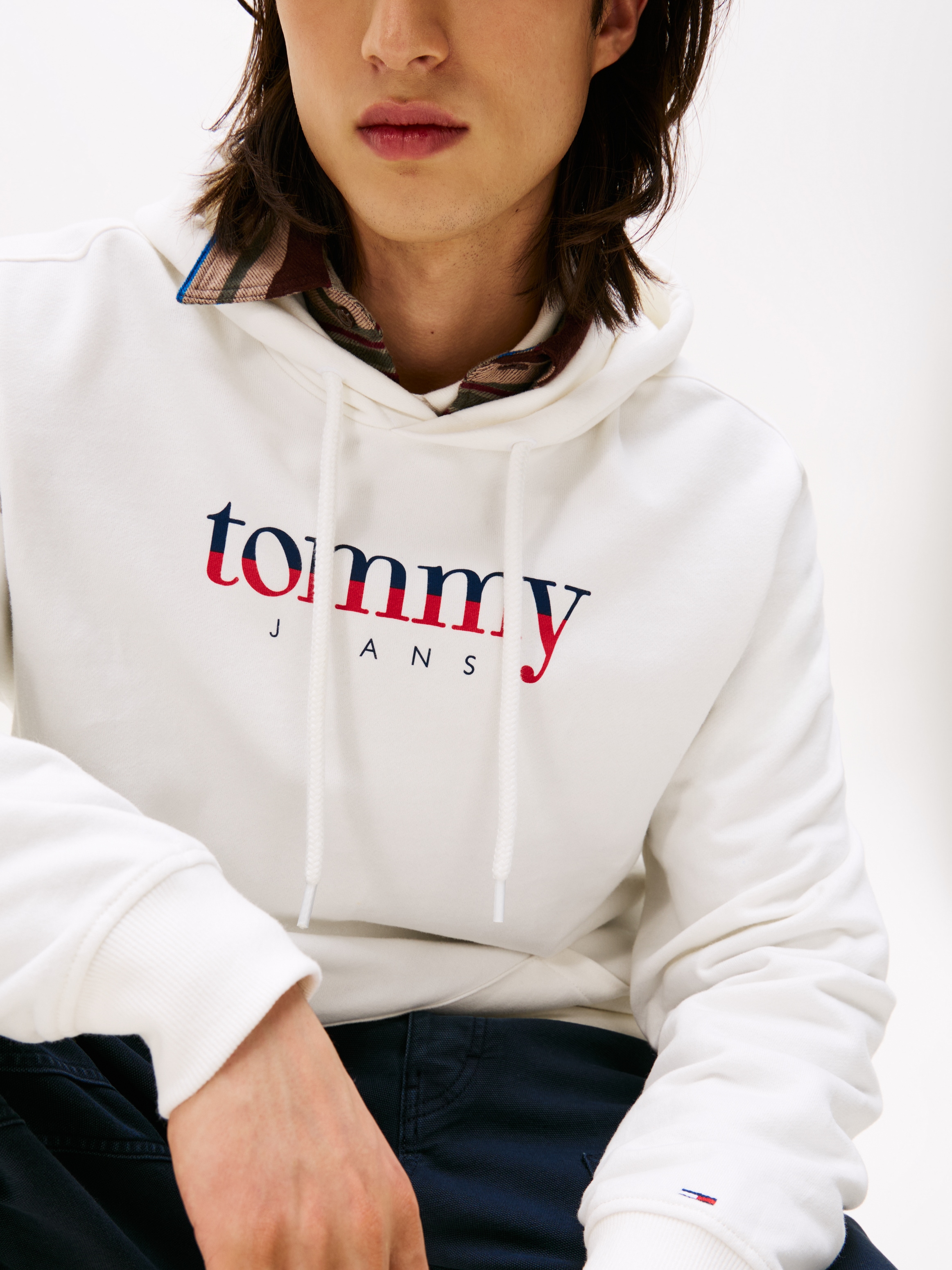 Tommy Jeans Hoodie »TJM DNA«, Sweatshirt, Reuglar Fit, mit Logo
