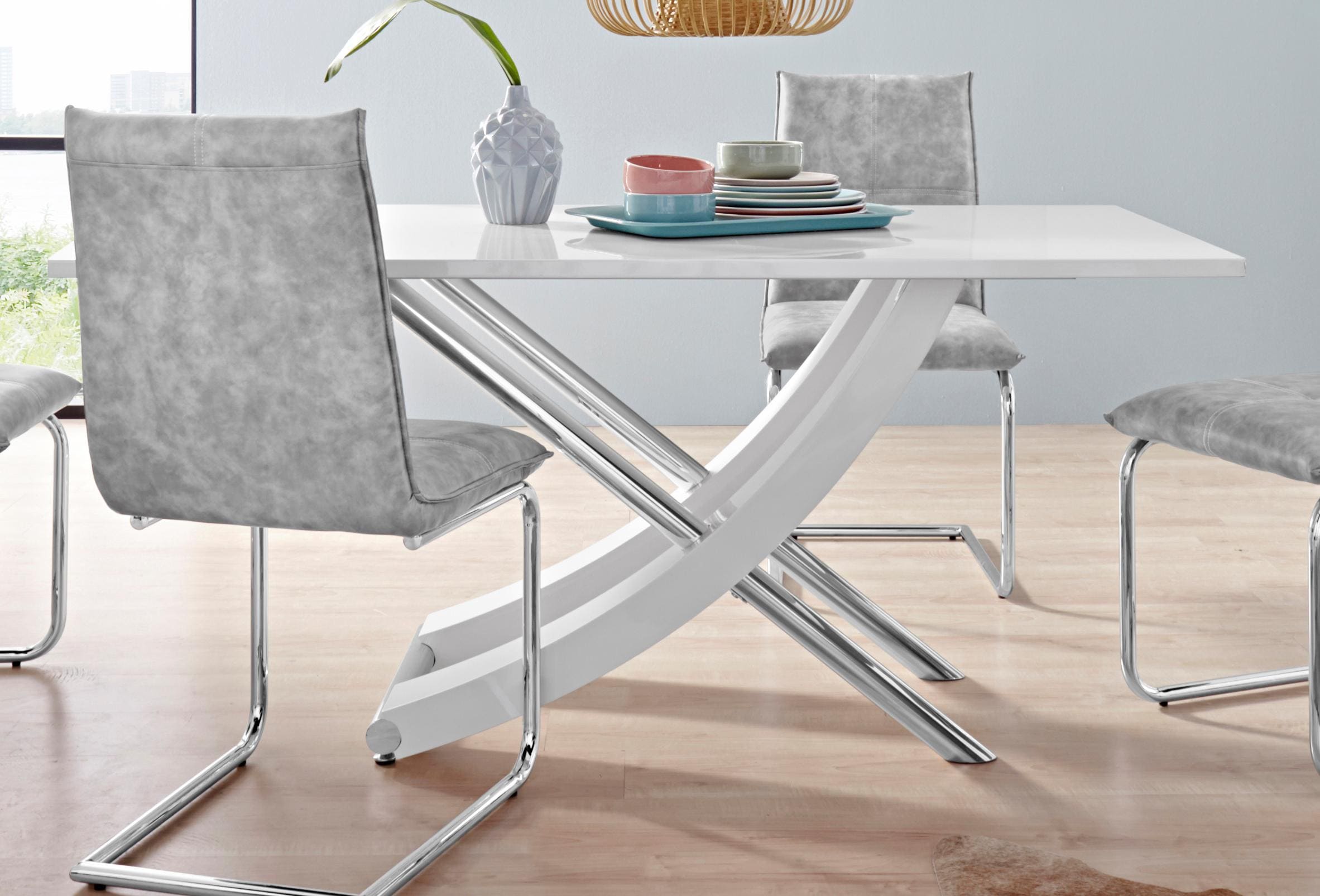 INOSIGN Esstisch »Kaleo, TOPSELLER!«, (Tisch, Esstisch), Breite 160 cm, modernes Design, stabil, Hochglanz