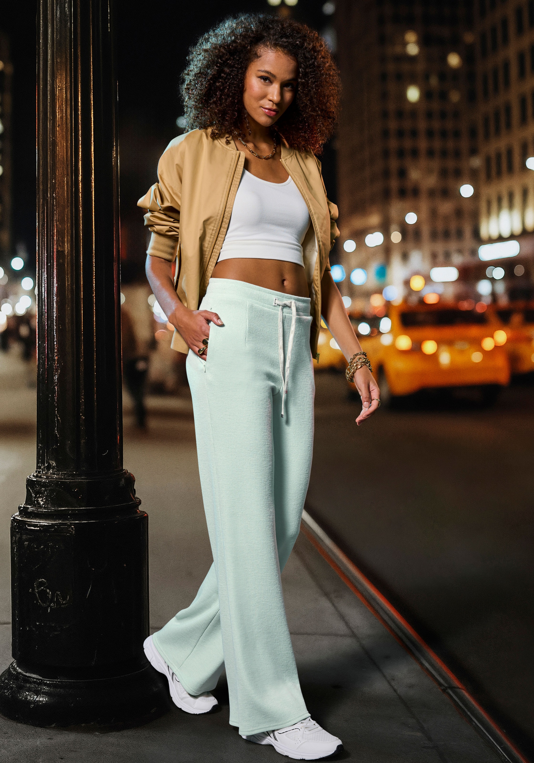 French Connection Loungepants, in gerippter Strickoptik