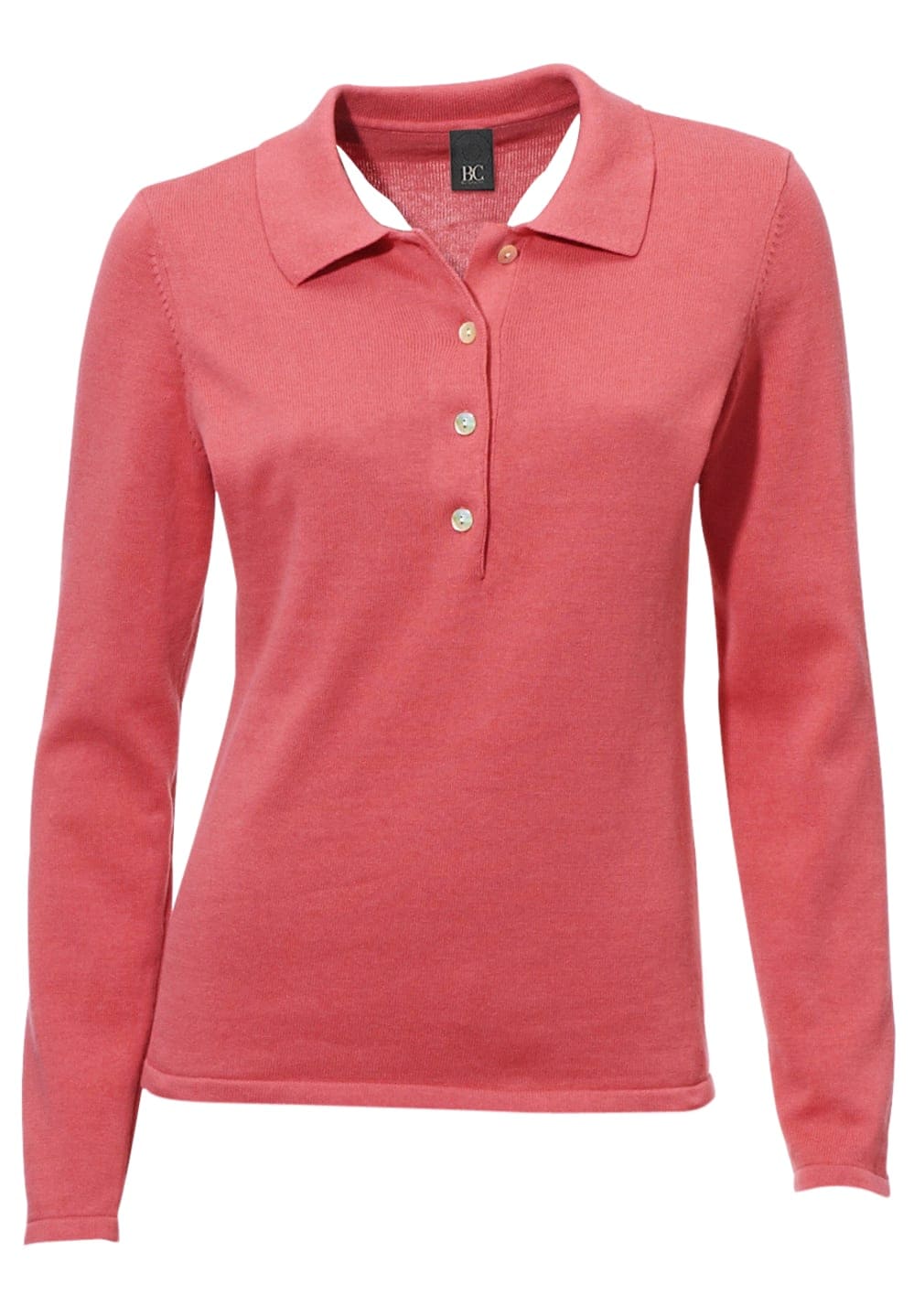 heine Strickpullover »Polopullover Polopullover mit Knopfleiste«