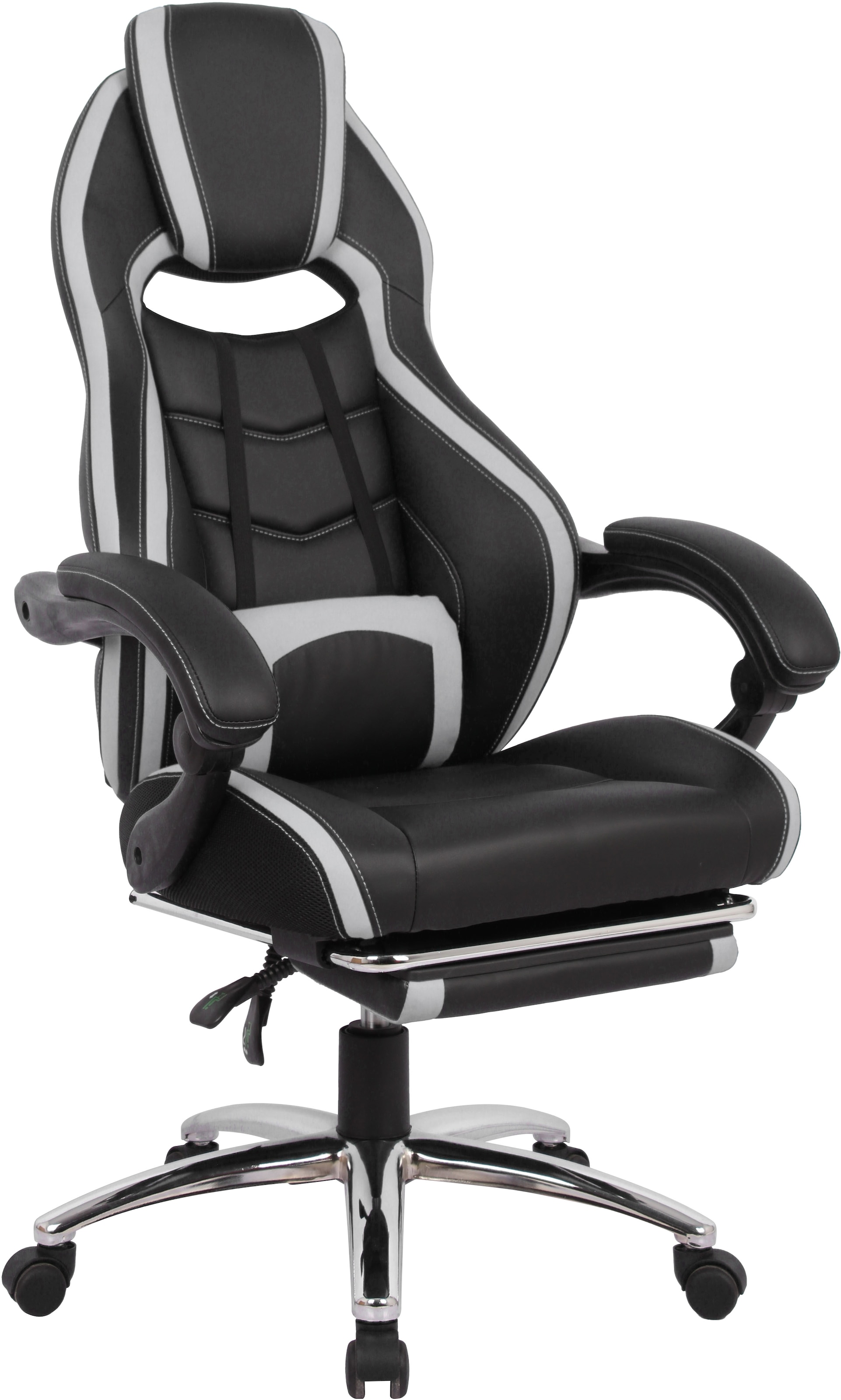 OTTO home Gaming-Stuhl "Sprinta 1, Chefsessel mit ausziehbarer Fußstütze" () komfortabel gepolstert mit vielen ergonomischen Funktionen