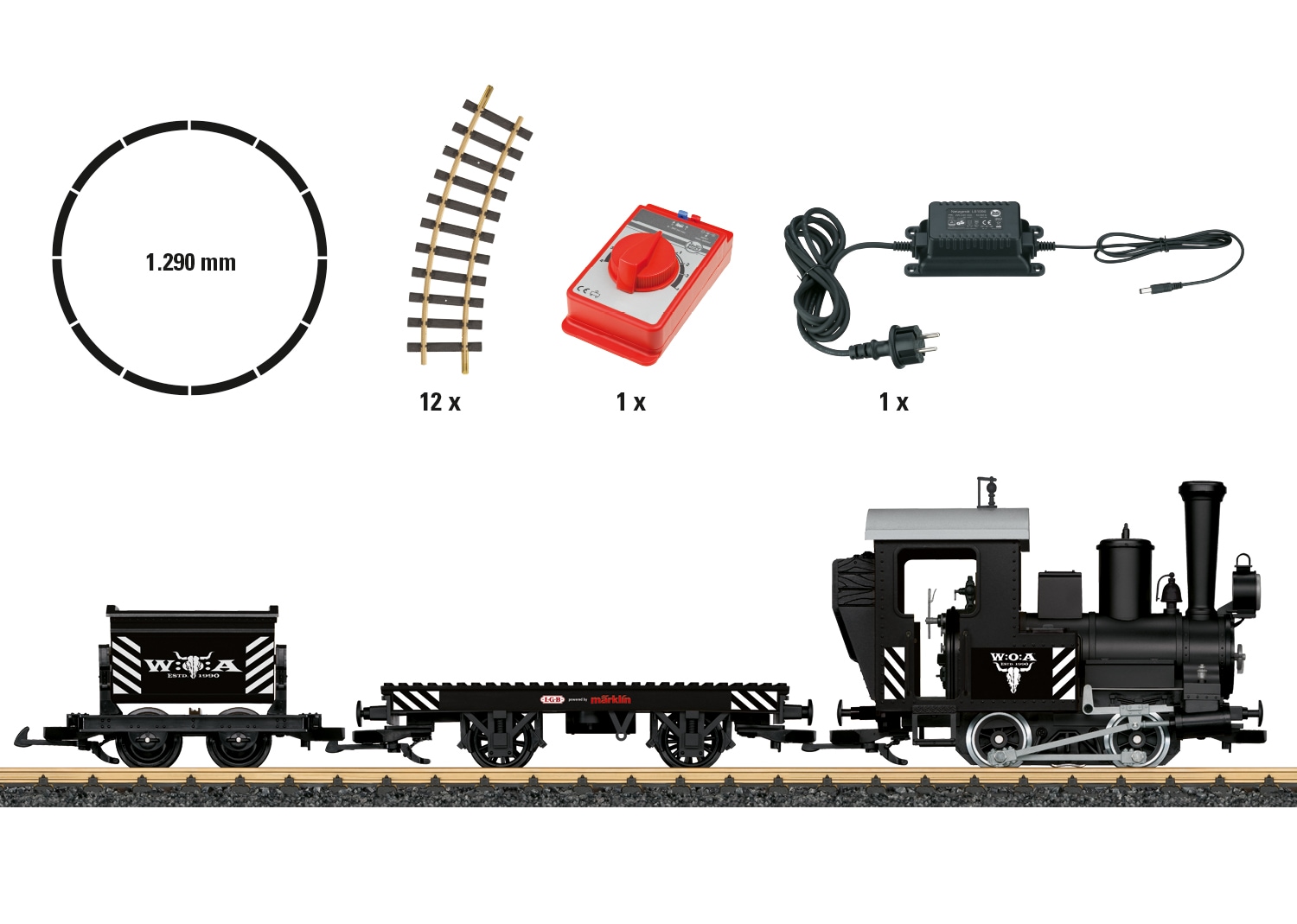 LGB Modelleisenbahn-Set »LGB, Startset W:O:A - L70505« mit Licht