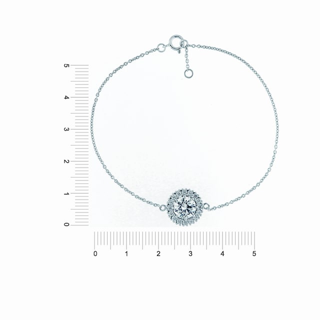 Smart Jewel Armband »Armband rund, funkelnde Zirkonia Steine, Silber 925«  bei ♕