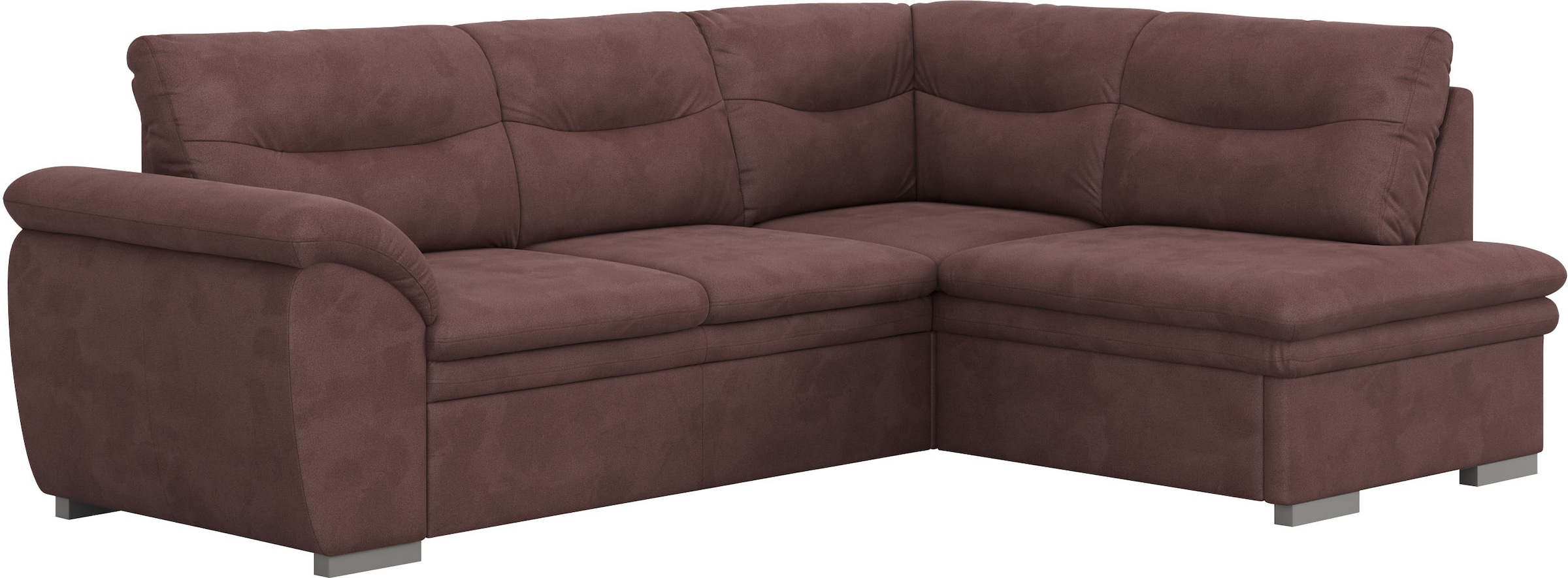 COTTA Ecksofa »Leandra L-Form« wahlweise mit Bettfunktion & Bettkasten