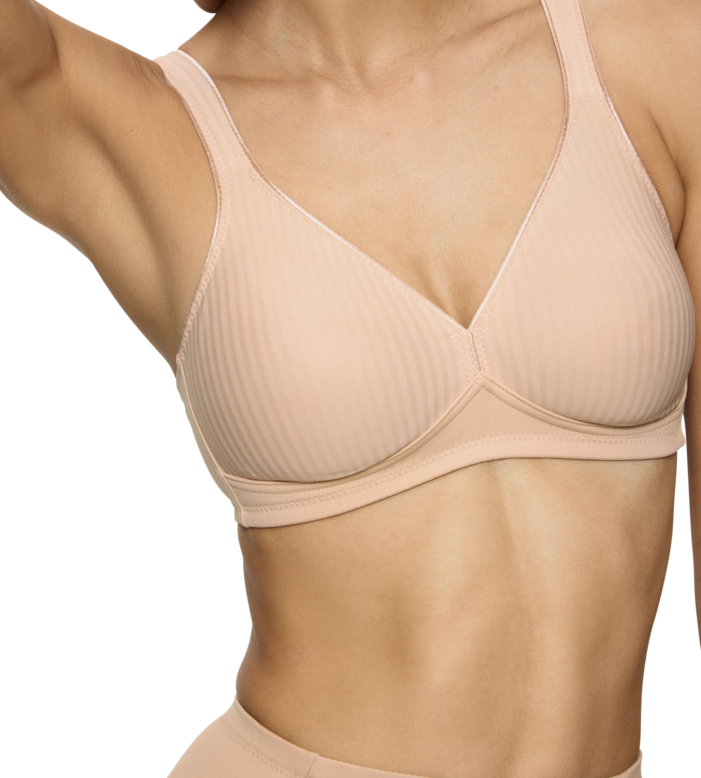 Triumph Bügelloser BH »Modern Soft+Cotton N«, dezent gestreift, mit formenden Cups ohne Polsterung