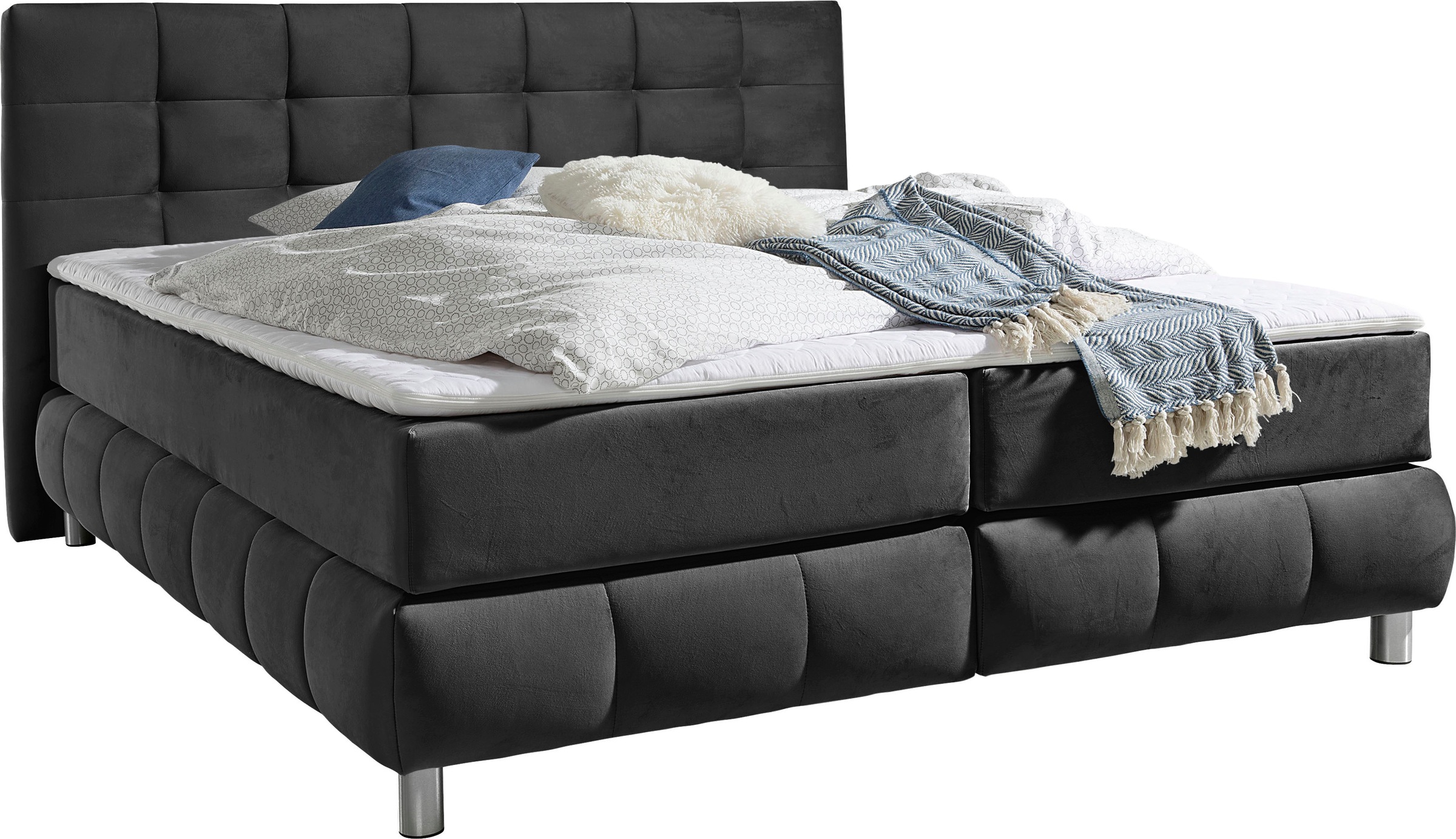andas Boxspringbett »Salo«, incl. Topper, 6 Breiten, 2 Härtegrade, TFK auch in Härtegrad 4